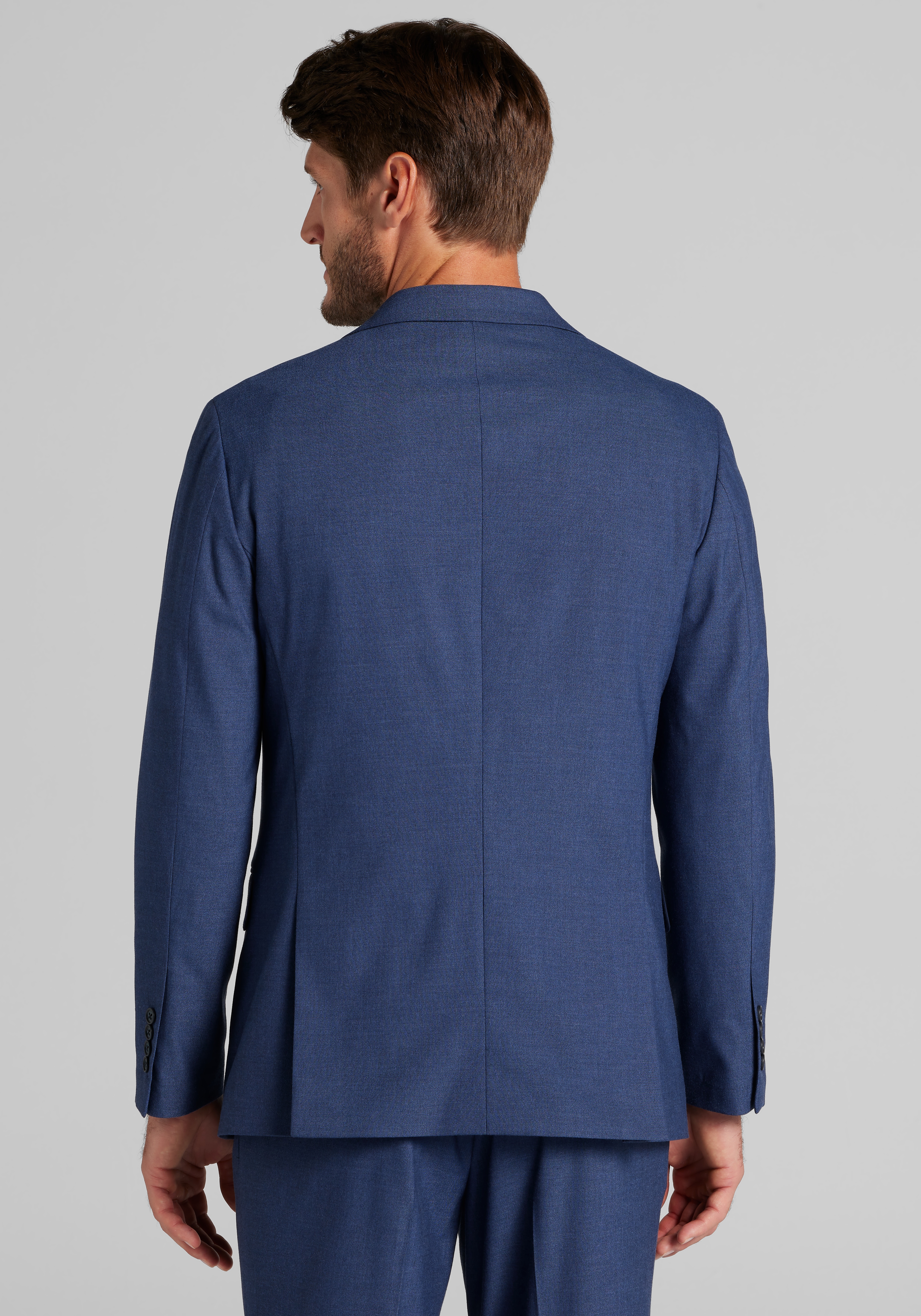 Jos. A. Bank Comfort Stretch Tailored Fit Solid Flannel Suit Separates Jacket CLEARANCE