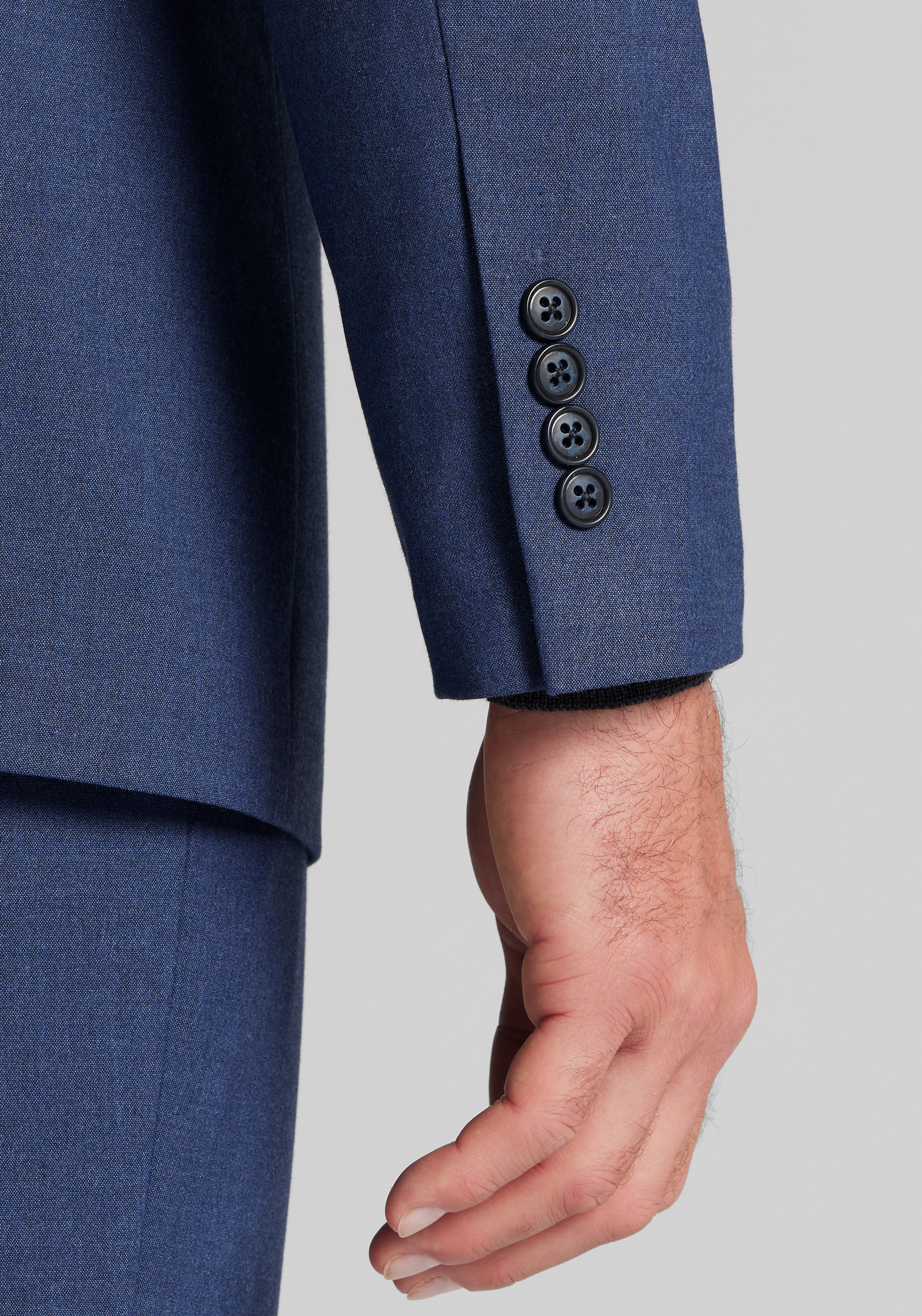 Jos. A. Bank Comfort Stretch Tailored Fit Solid Flannel Suit Separates Jacket CLEARANCE