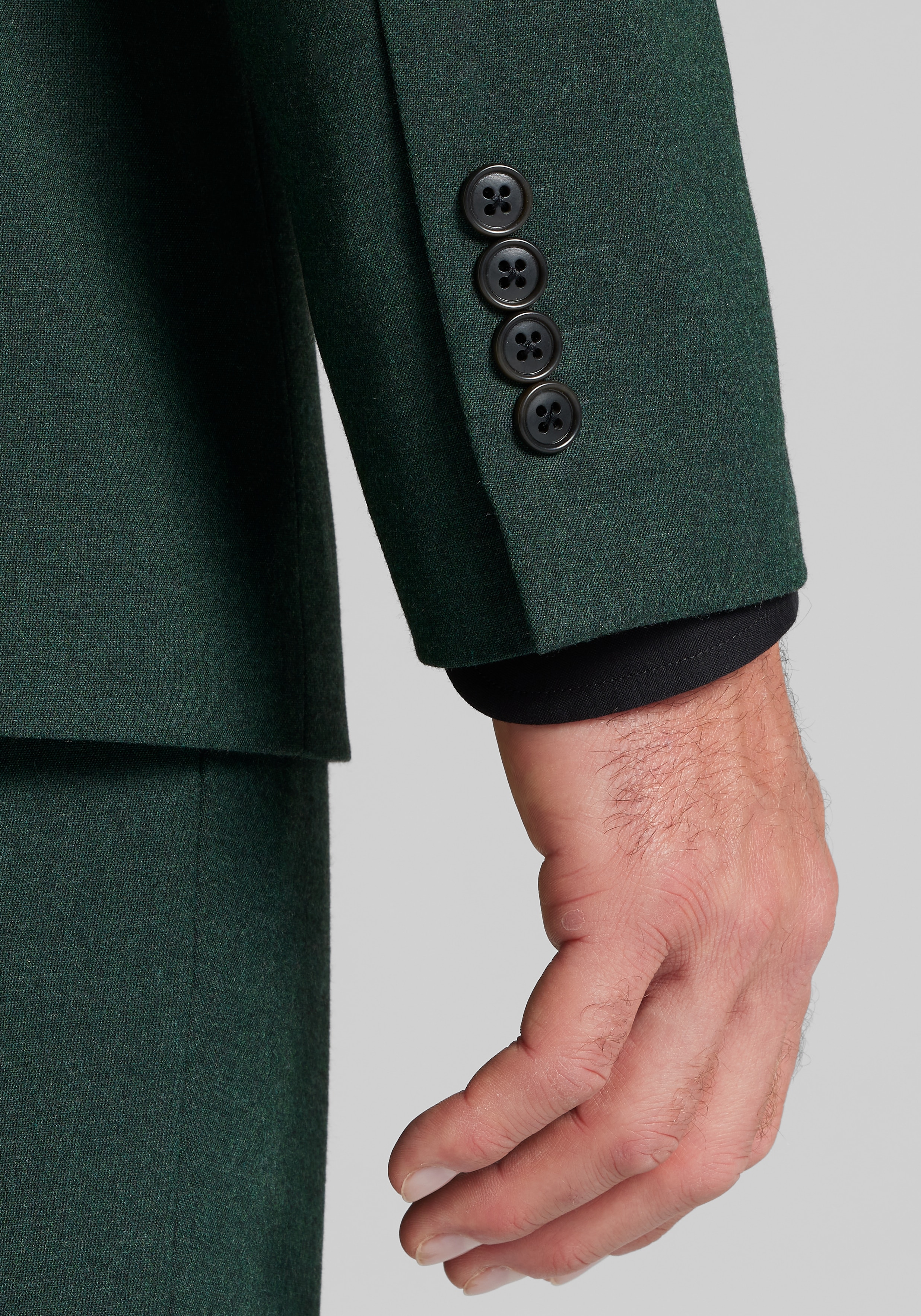 Jos. A. Bank Comfort Stretch Tailored Fit Solid Flannel Suit Separates Jacket CLEARANCE