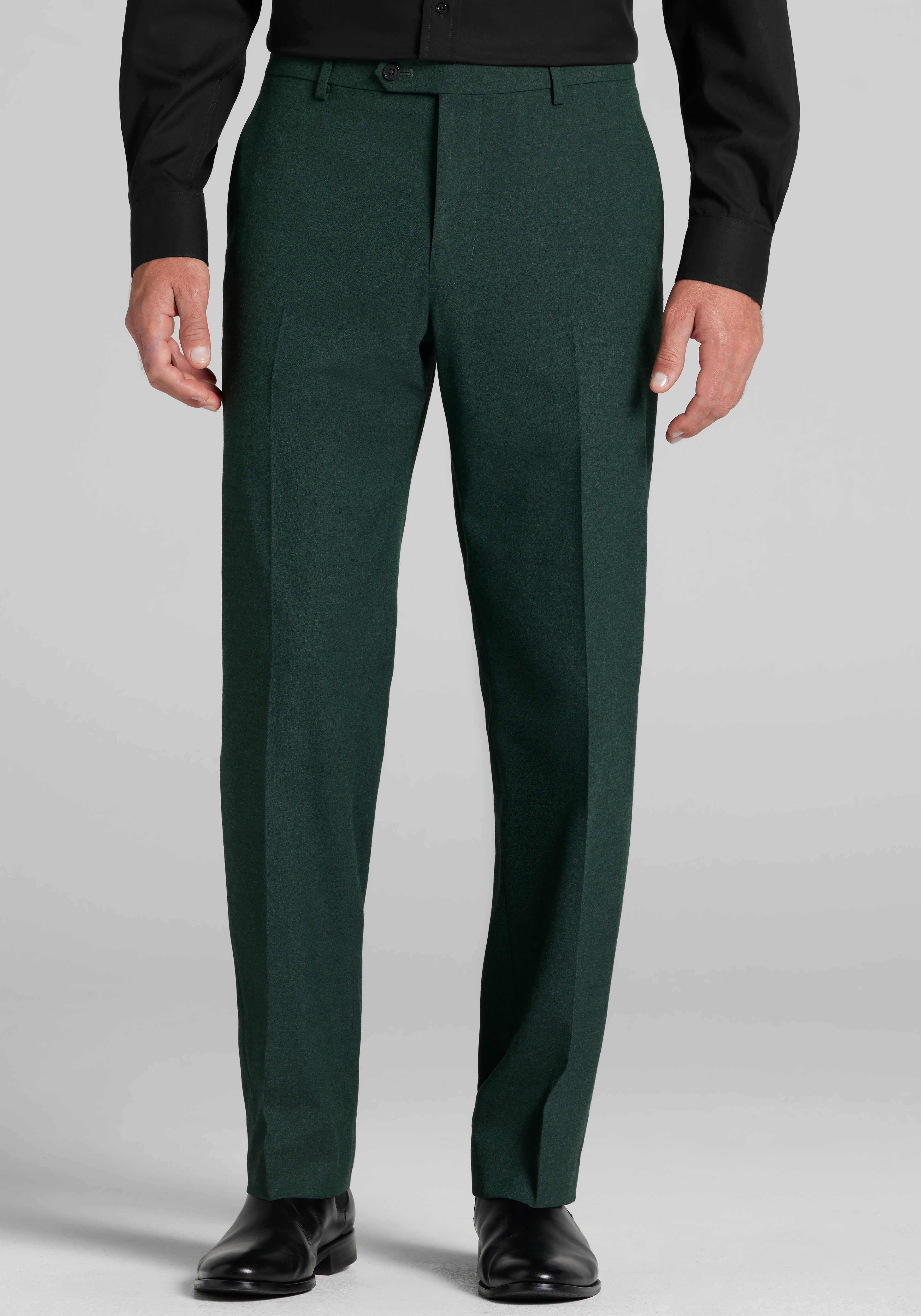 Jos. A. Bank Comfort Stretch Tailored Fit Solid Flannel Suit Separates Pants - Big & Tall CLEARANCE