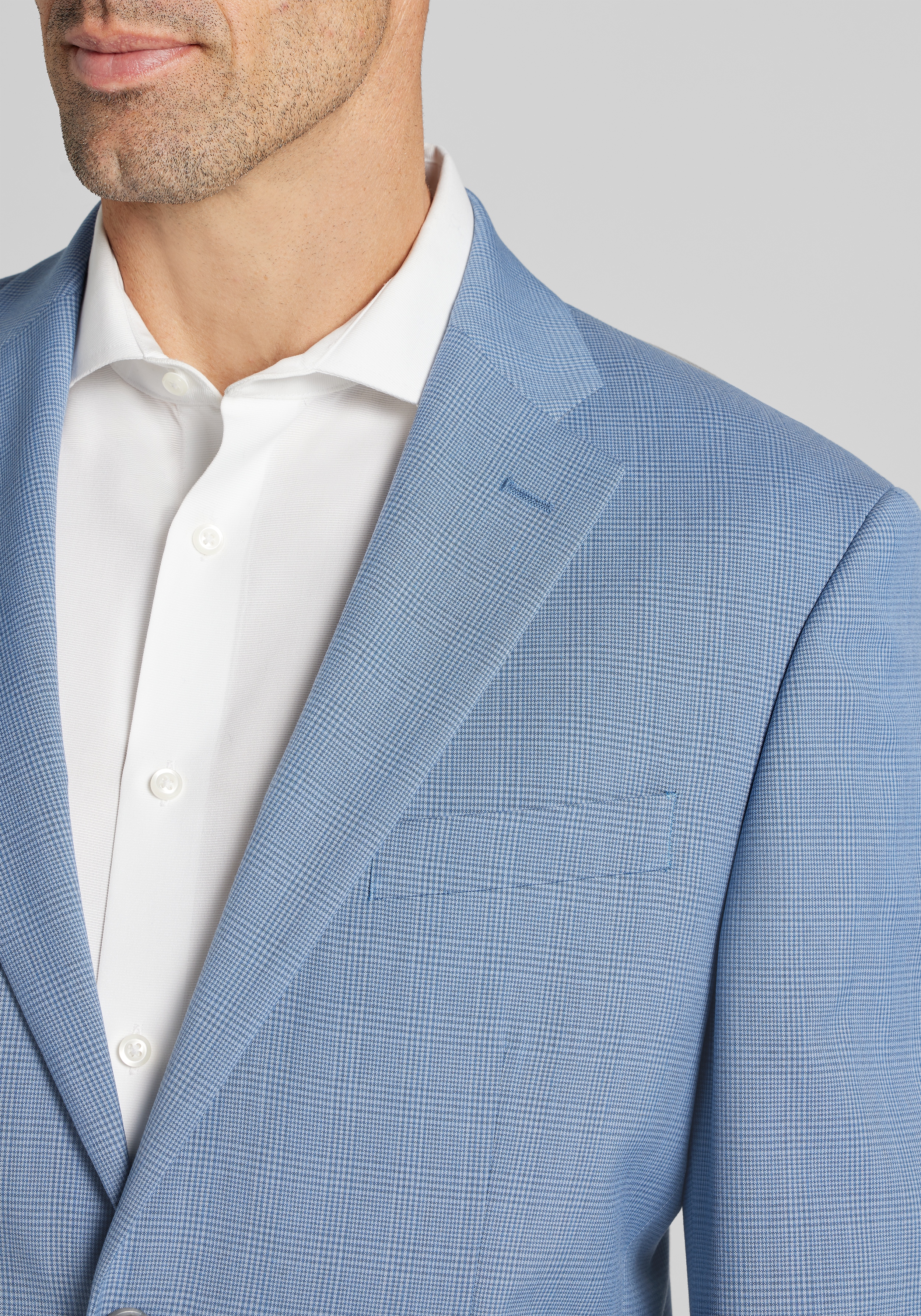 1905 Collection Tailored Fit Check Suit Separate Jacket