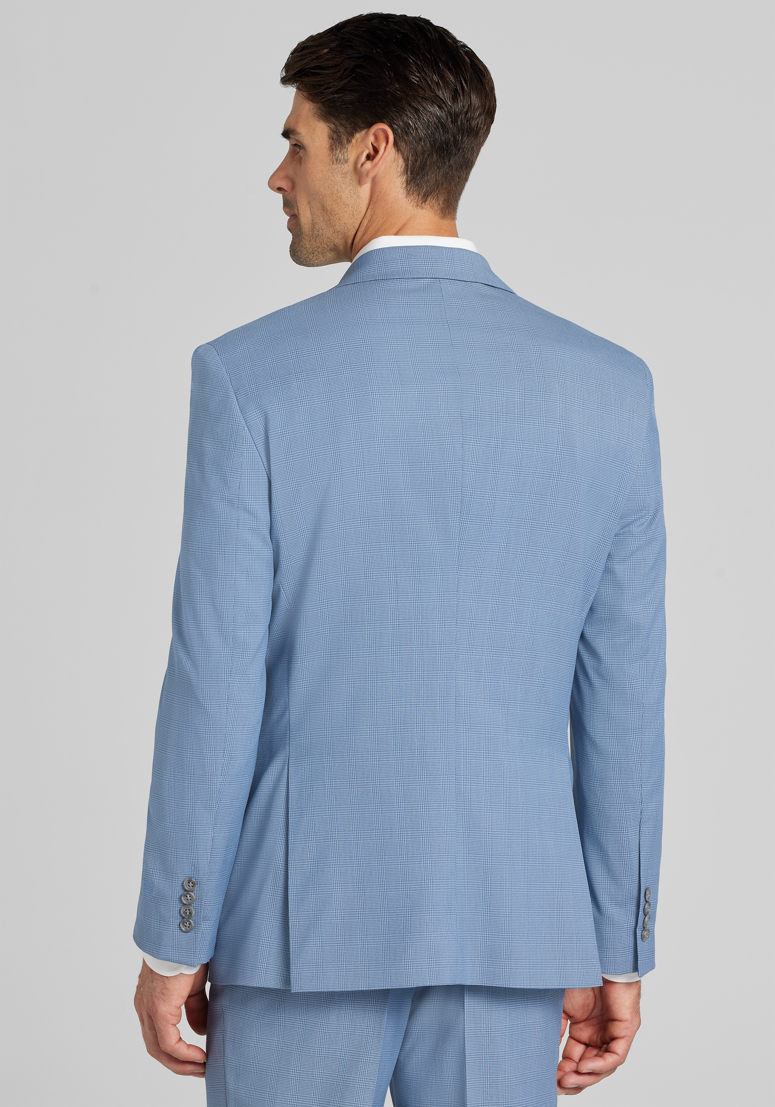 1905 Collection Tailored Fit Check Suit Separate Jacket