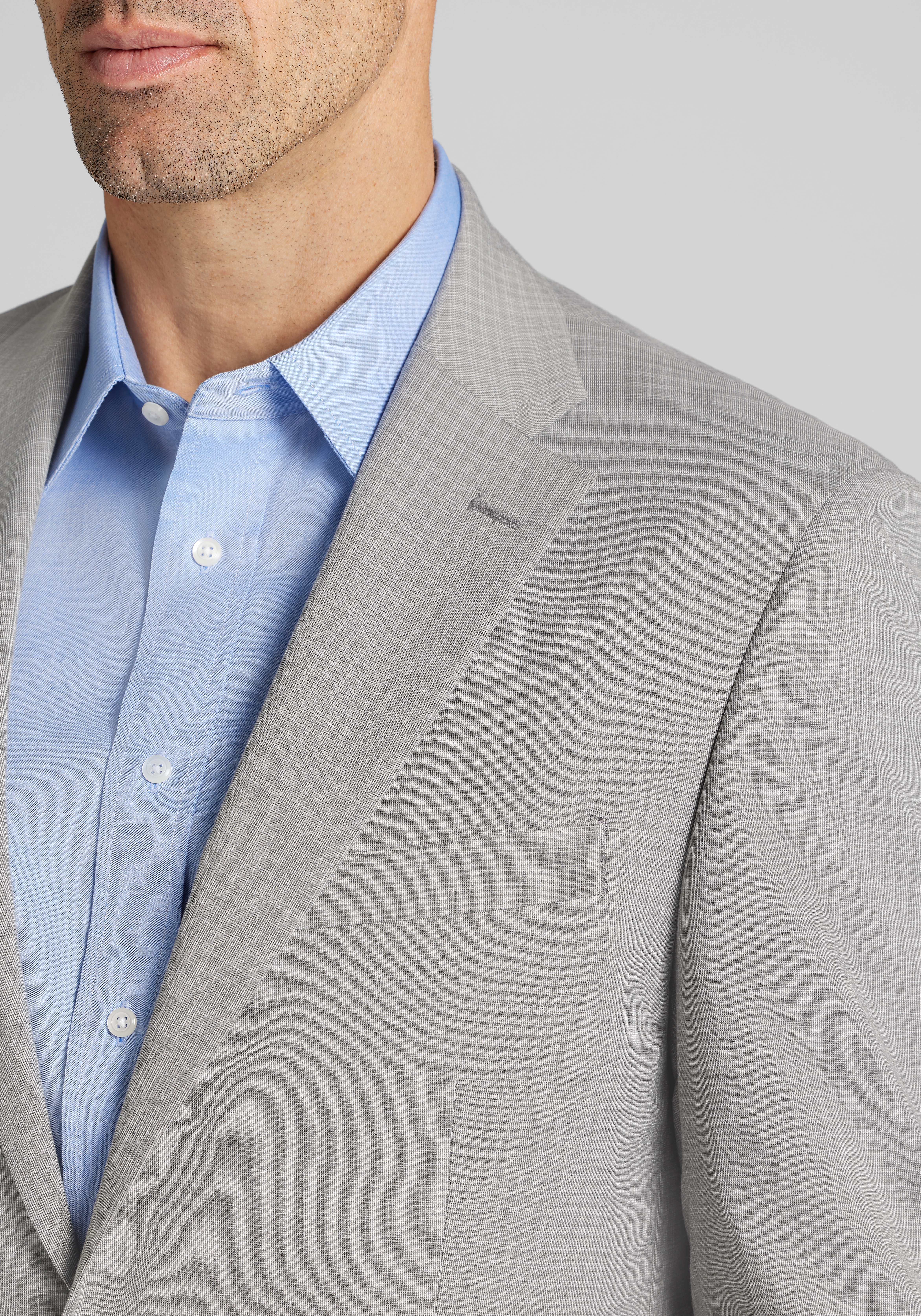 1905 Collection Tailored Fit Check Suit Jacket