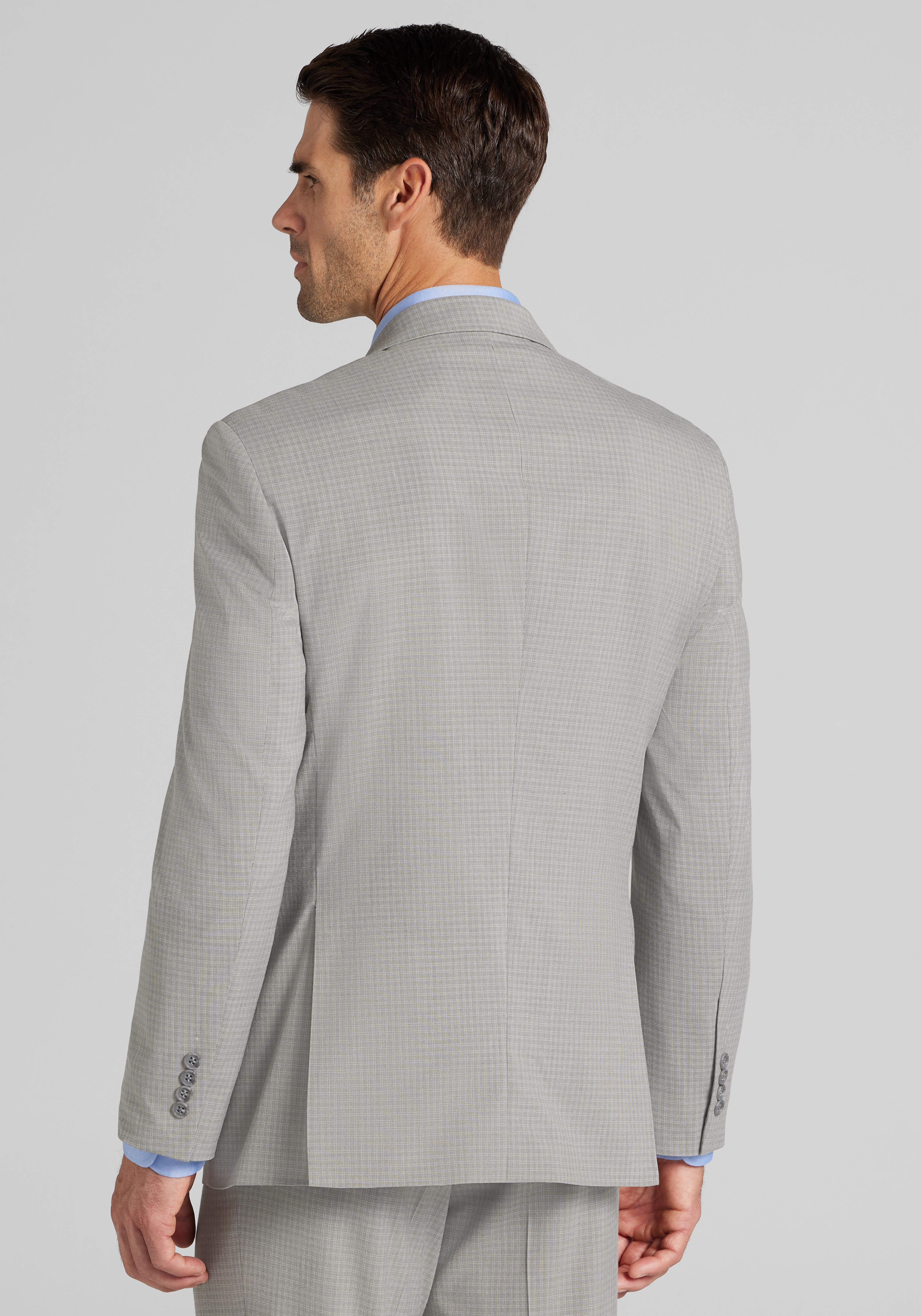 1905 Collection Tailored Fit Check Suit Jacket