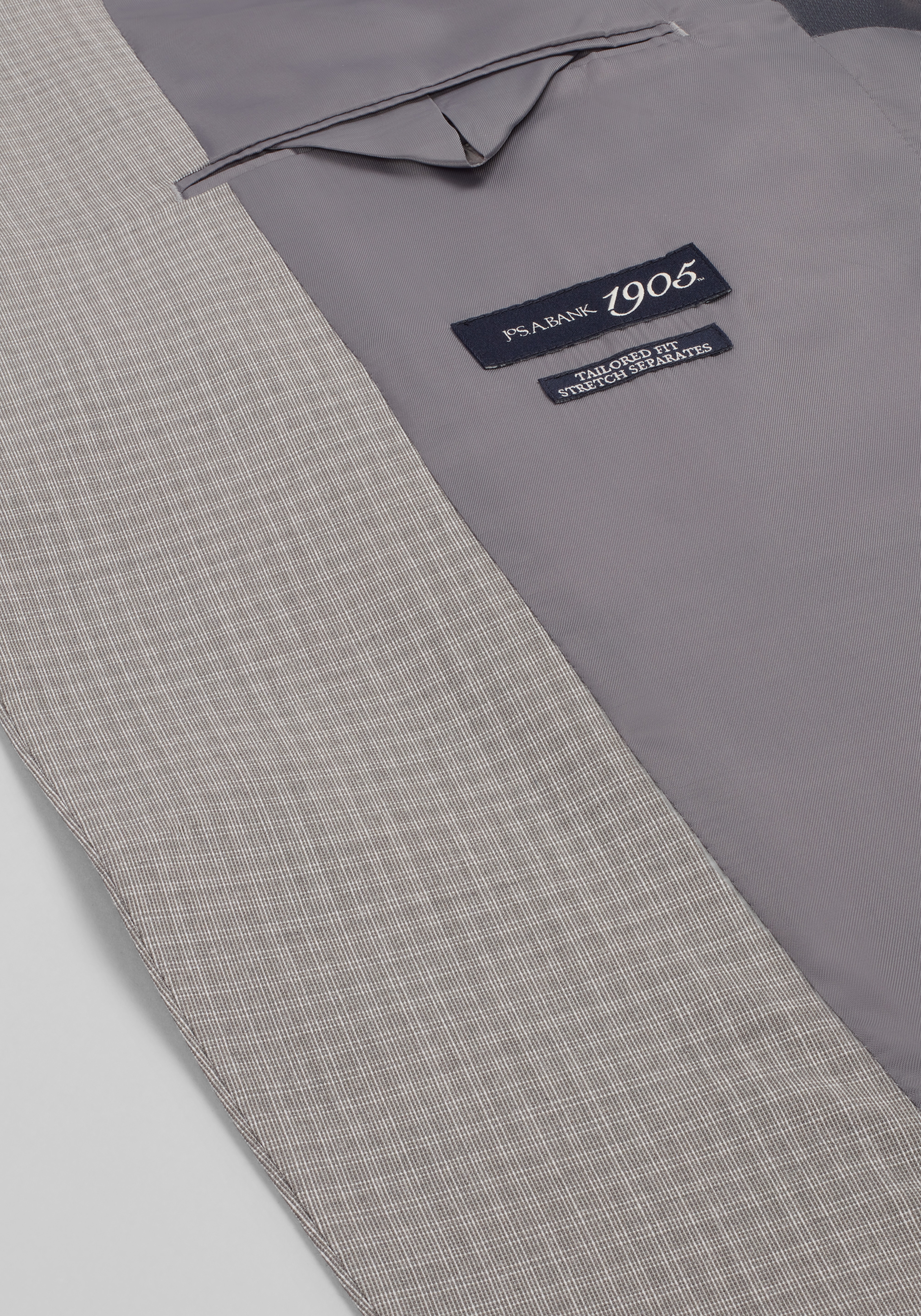 1905 Collection Tailored Fit Check Suit Jacket