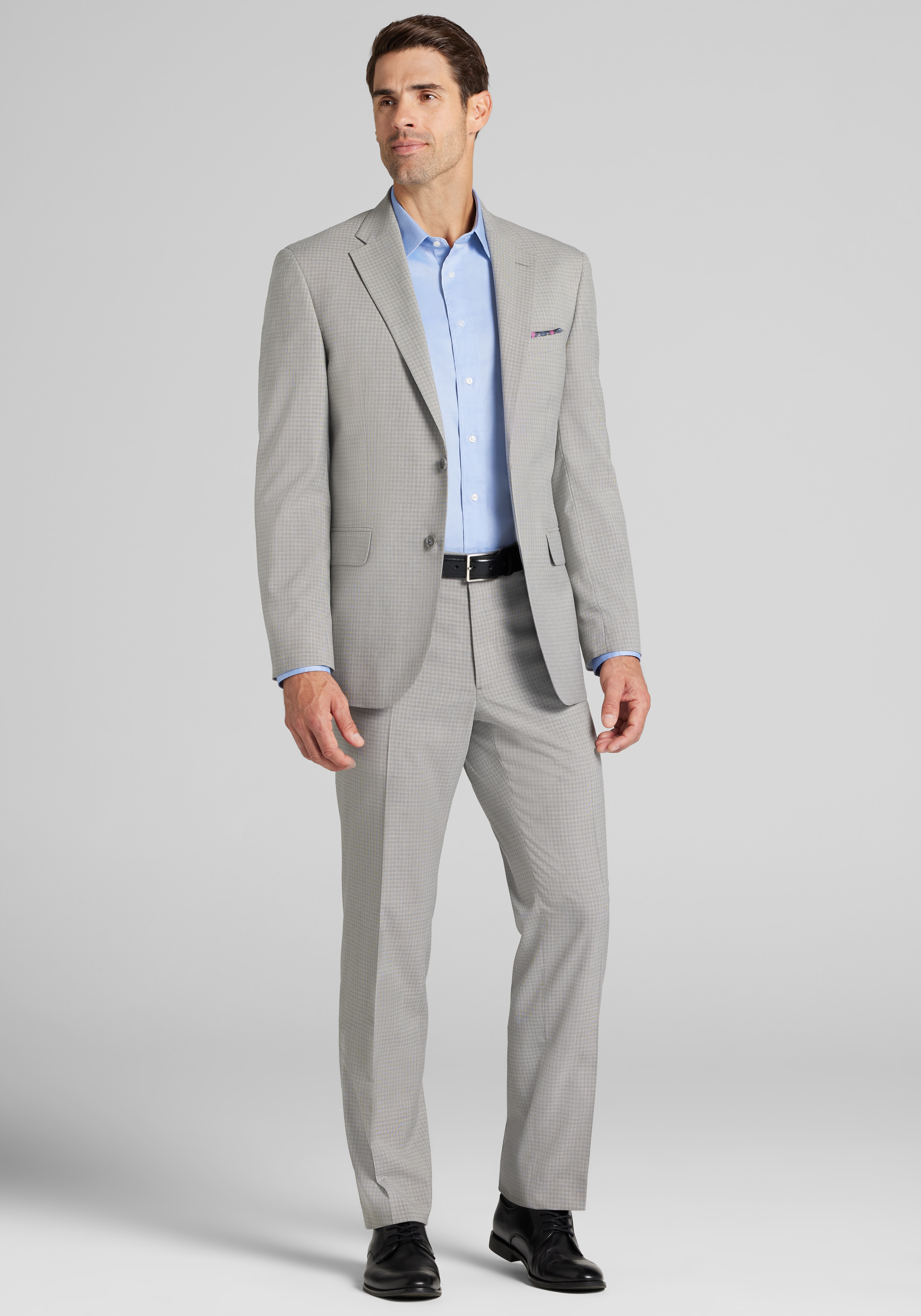 1905 Collection Tailored Fit Check Suit Jacket