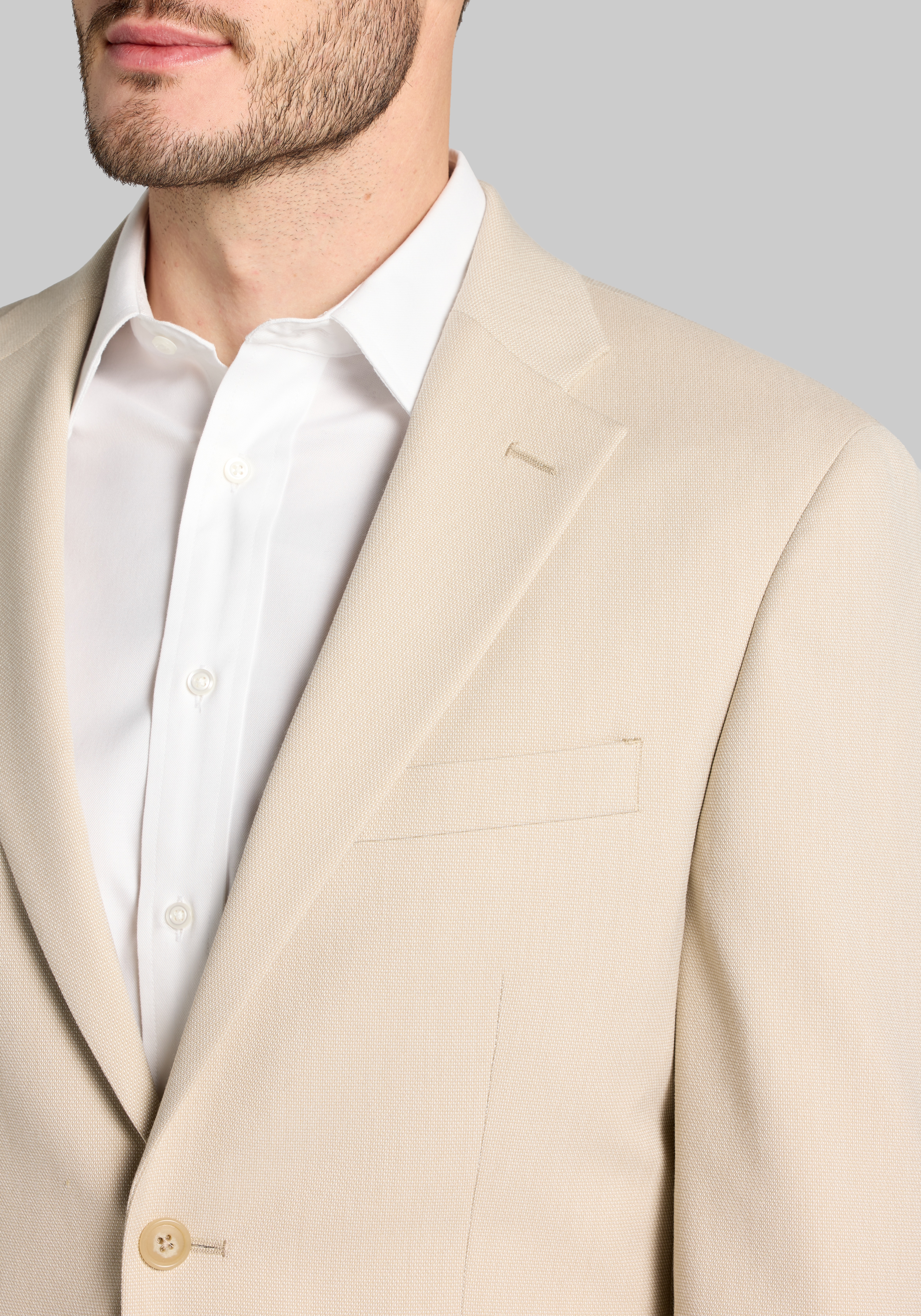 1905 Collection Tailored Fit Tic Suit Separates Jacket