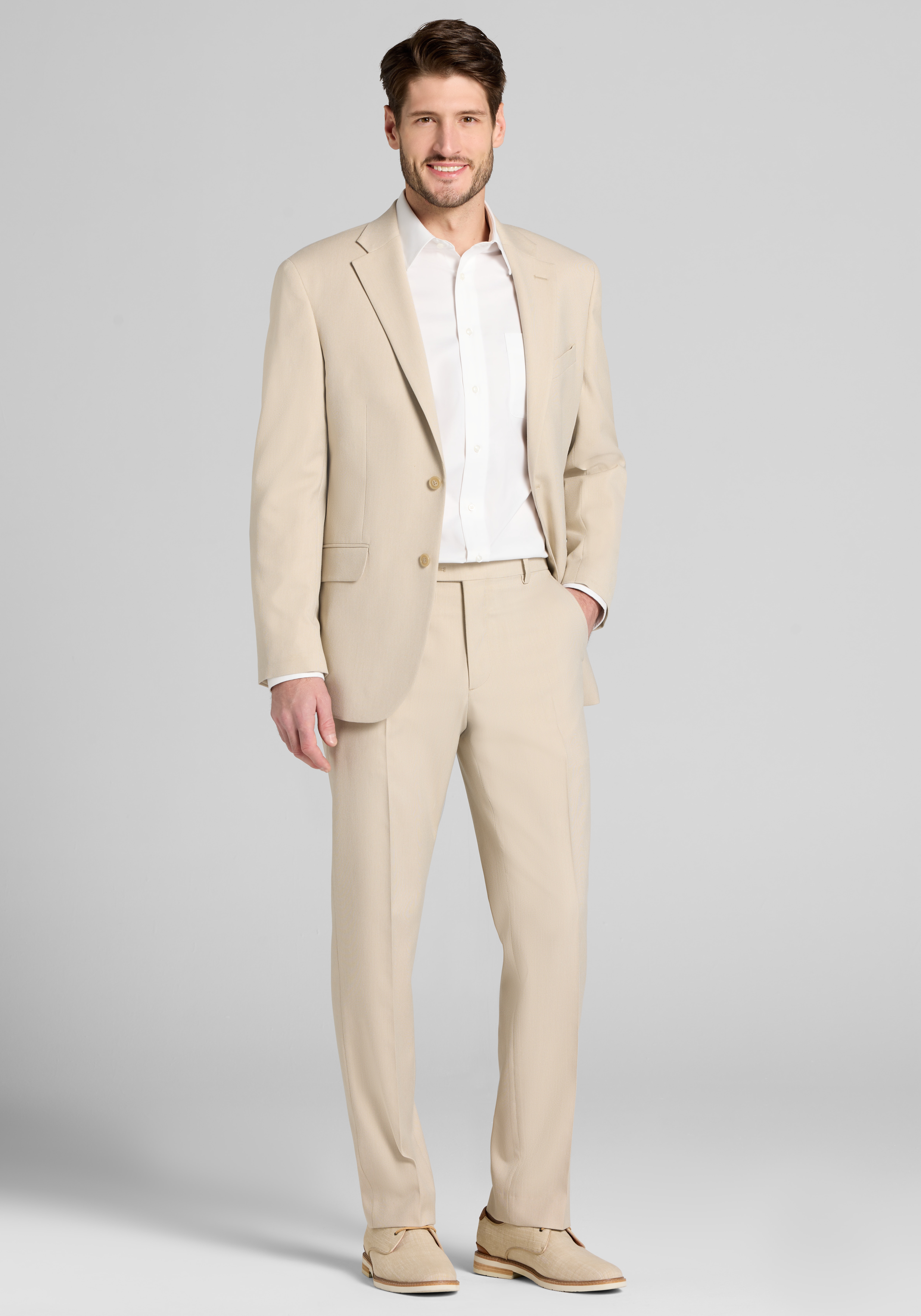 1905 Collection Tailored Fit Tic Suit Separates Jacket