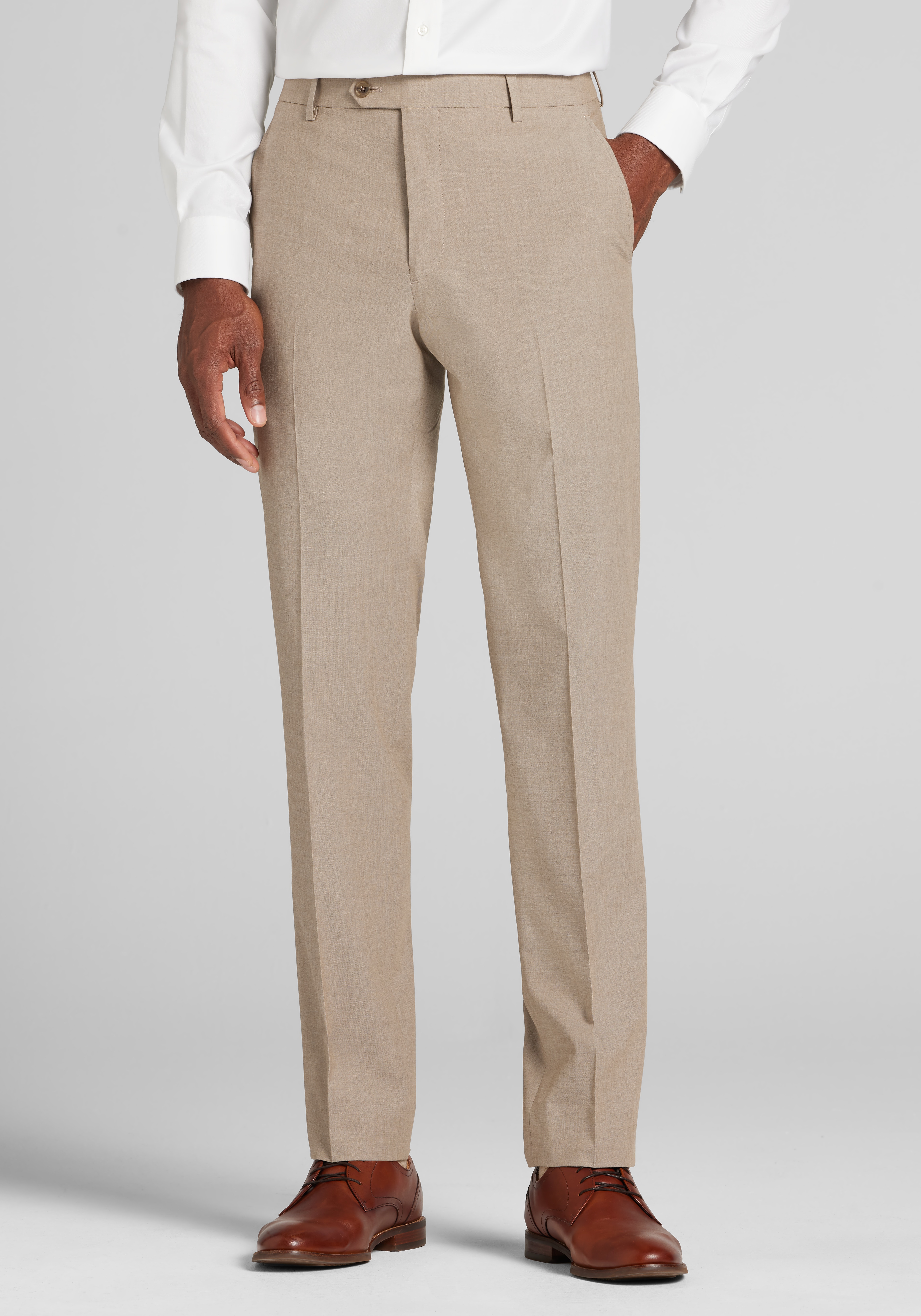 Men's Suits, Jos. A. Bank Tailored Fit Solid Suit Separate Pants - Jos A Bank