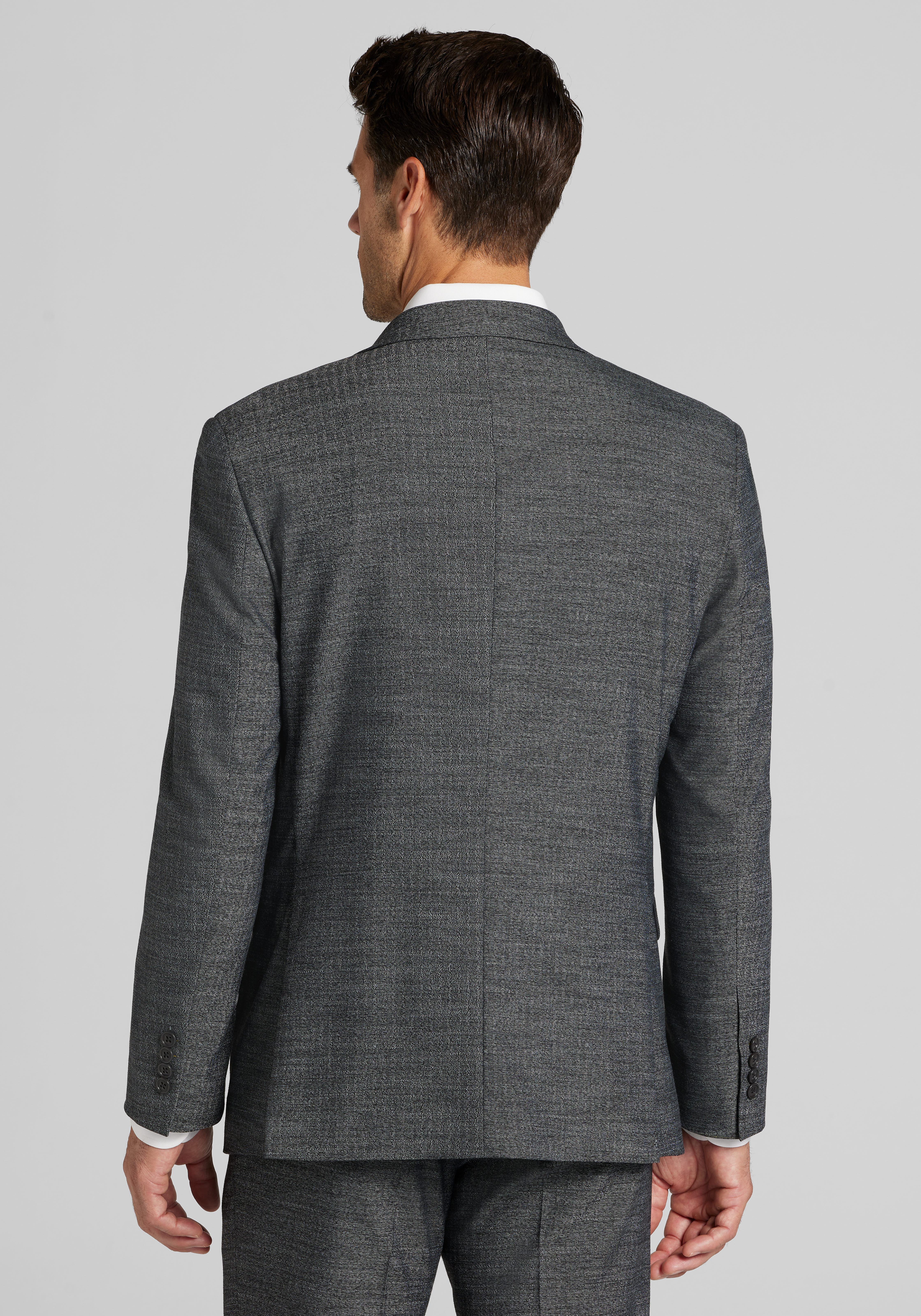 1905 Collection Tailored Fit Donegal Herringbone Suit Separates Jacket CLEARANCE