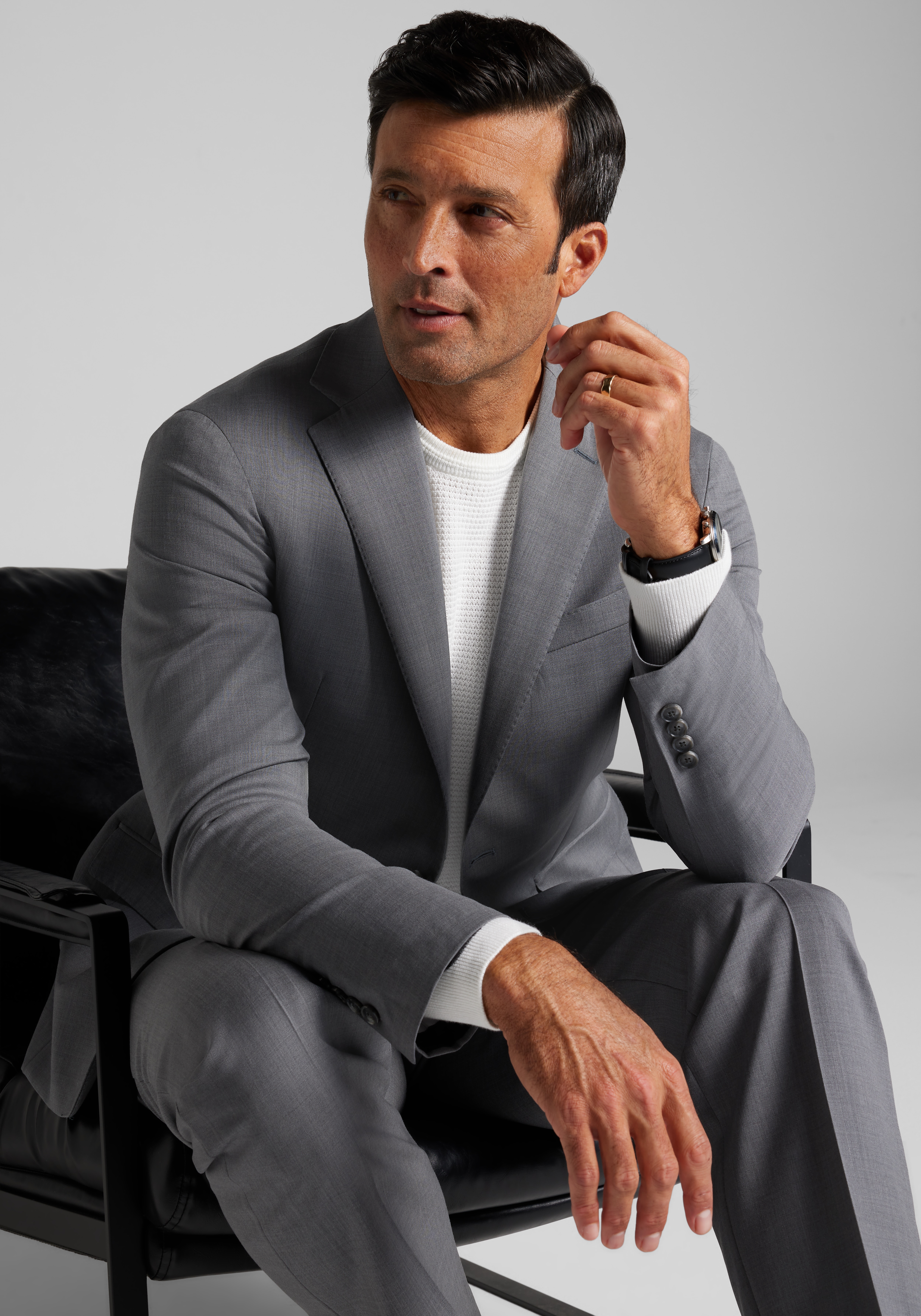 Reserve Collection Tailored Fit Italian Wool Suit Separates Jacket