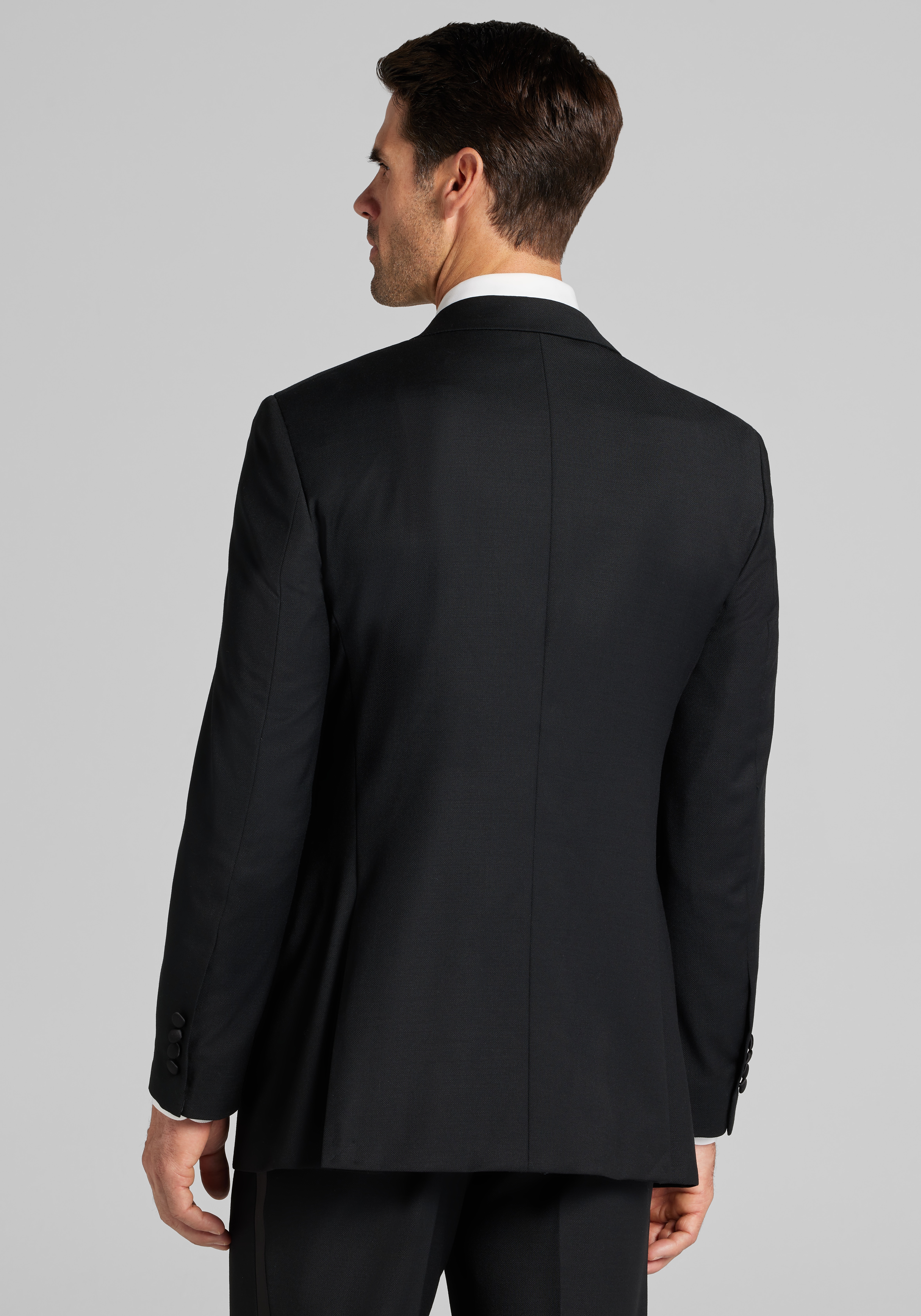 Traveler® COOLMOTION Tailored Fit Textured Solid Tuxedo Separate Jacket