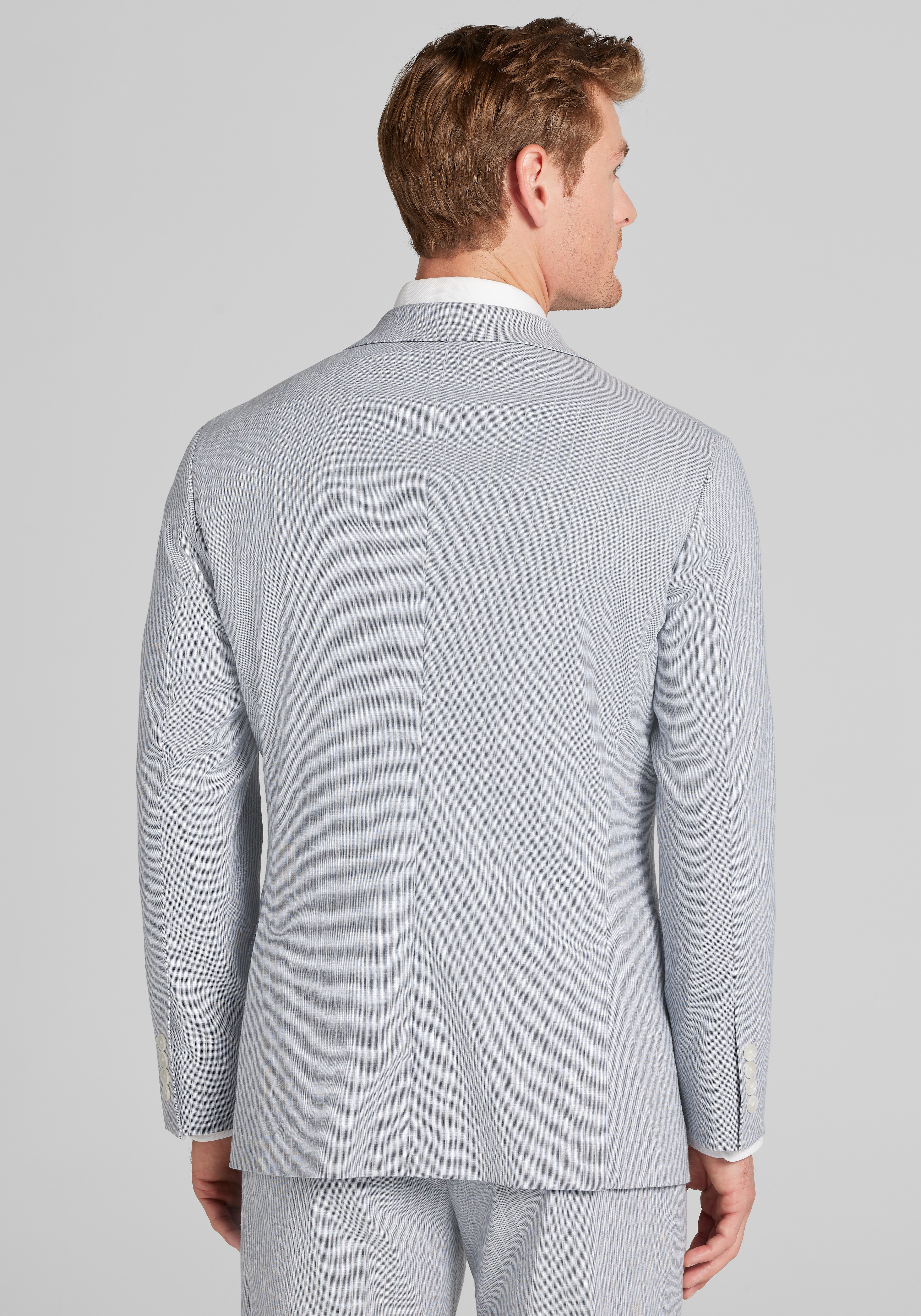 Jos. A. Bank Tailored Fit Comfort Stretch Stripe Suit Jacket
