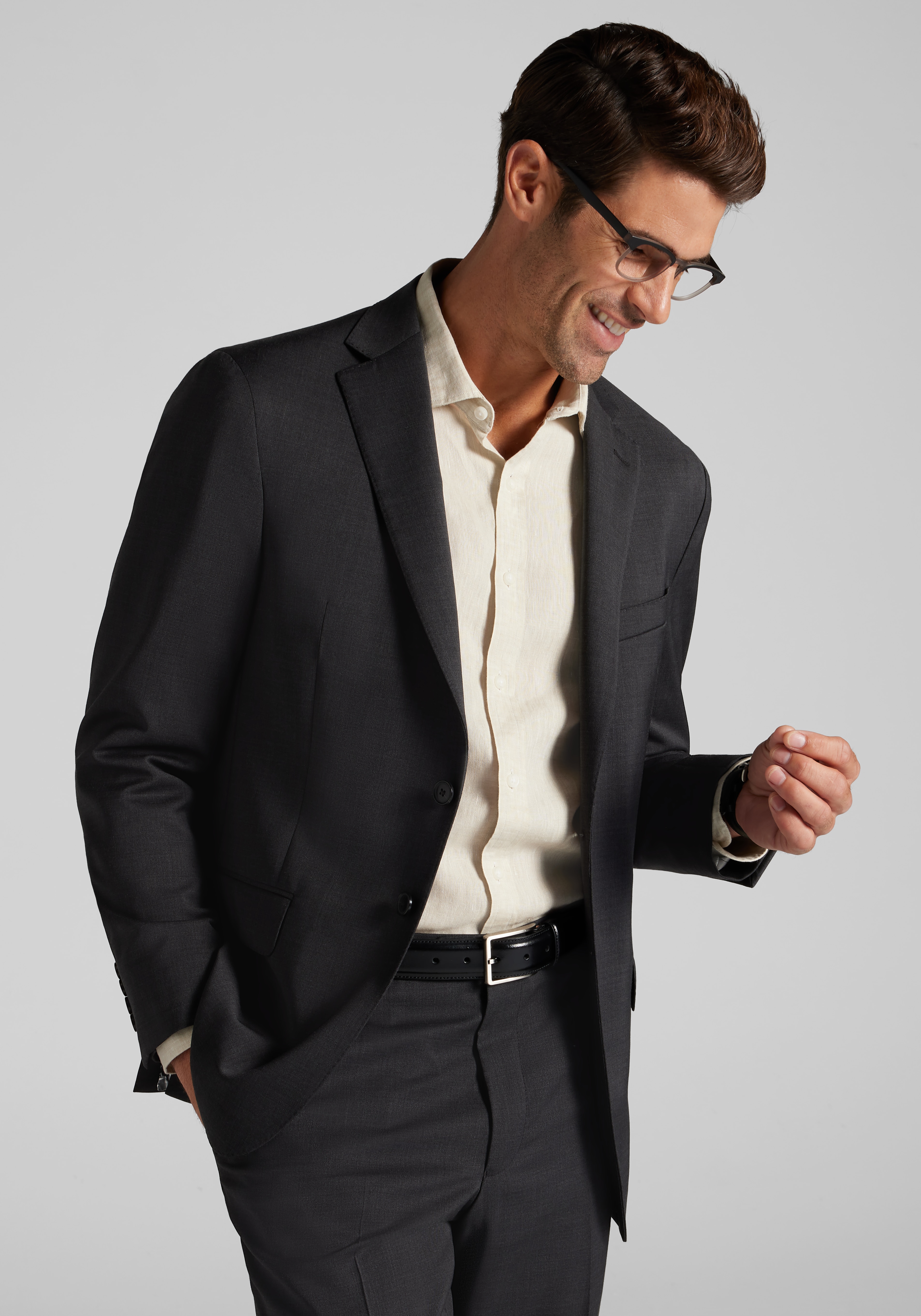 Reserve Collection Tailored Fit Italian Wool Suit Jacket - Big & Tall
