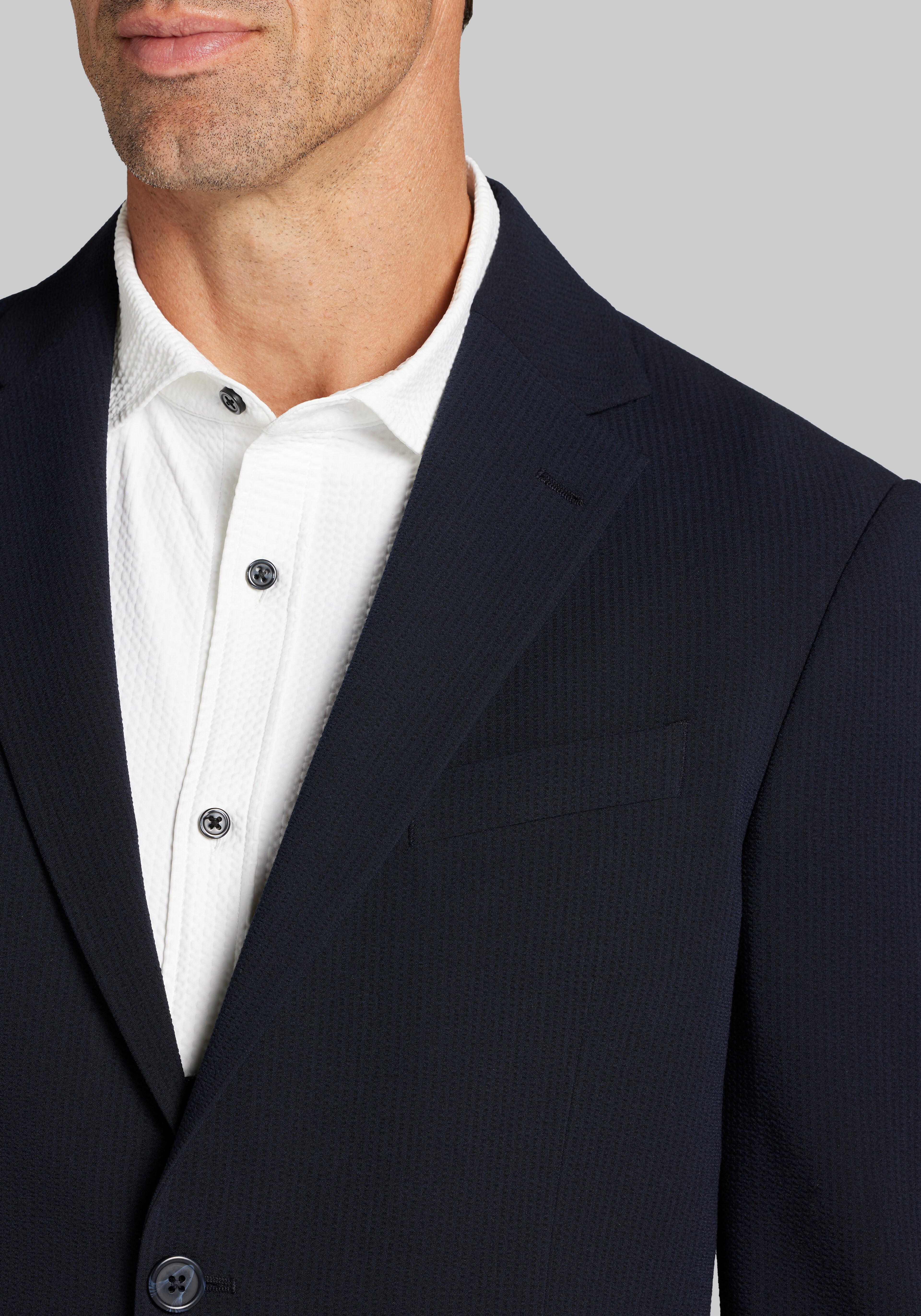 Jos. A. Bank Tailored Fit Comfort Stretch Seersucker Suit Separate Jacket CLEARANCE