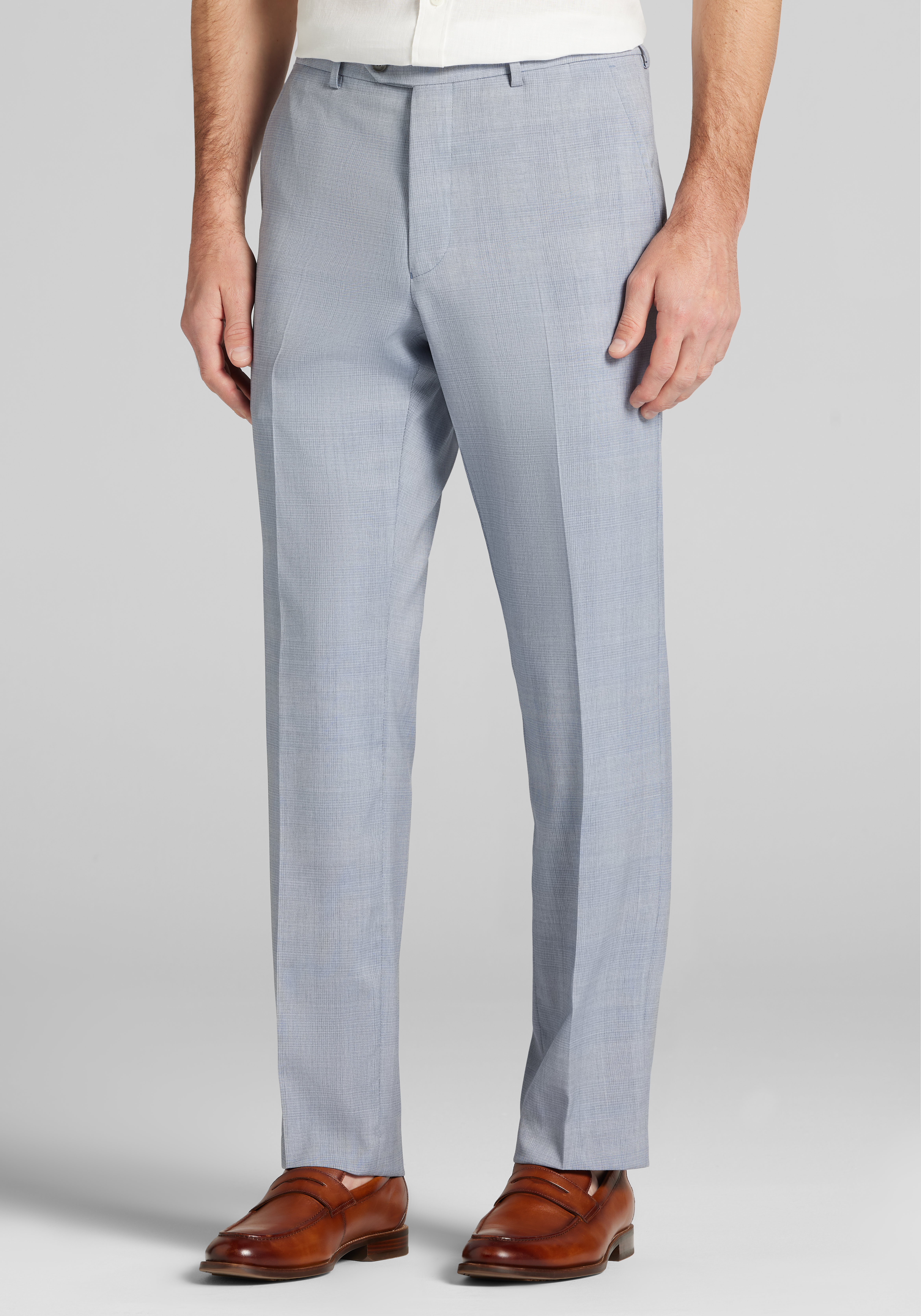 Men's Suits, Reserve Collection Tailored Fit Plaid Italian Wool Suit Separate Pants - Jos A Bank
