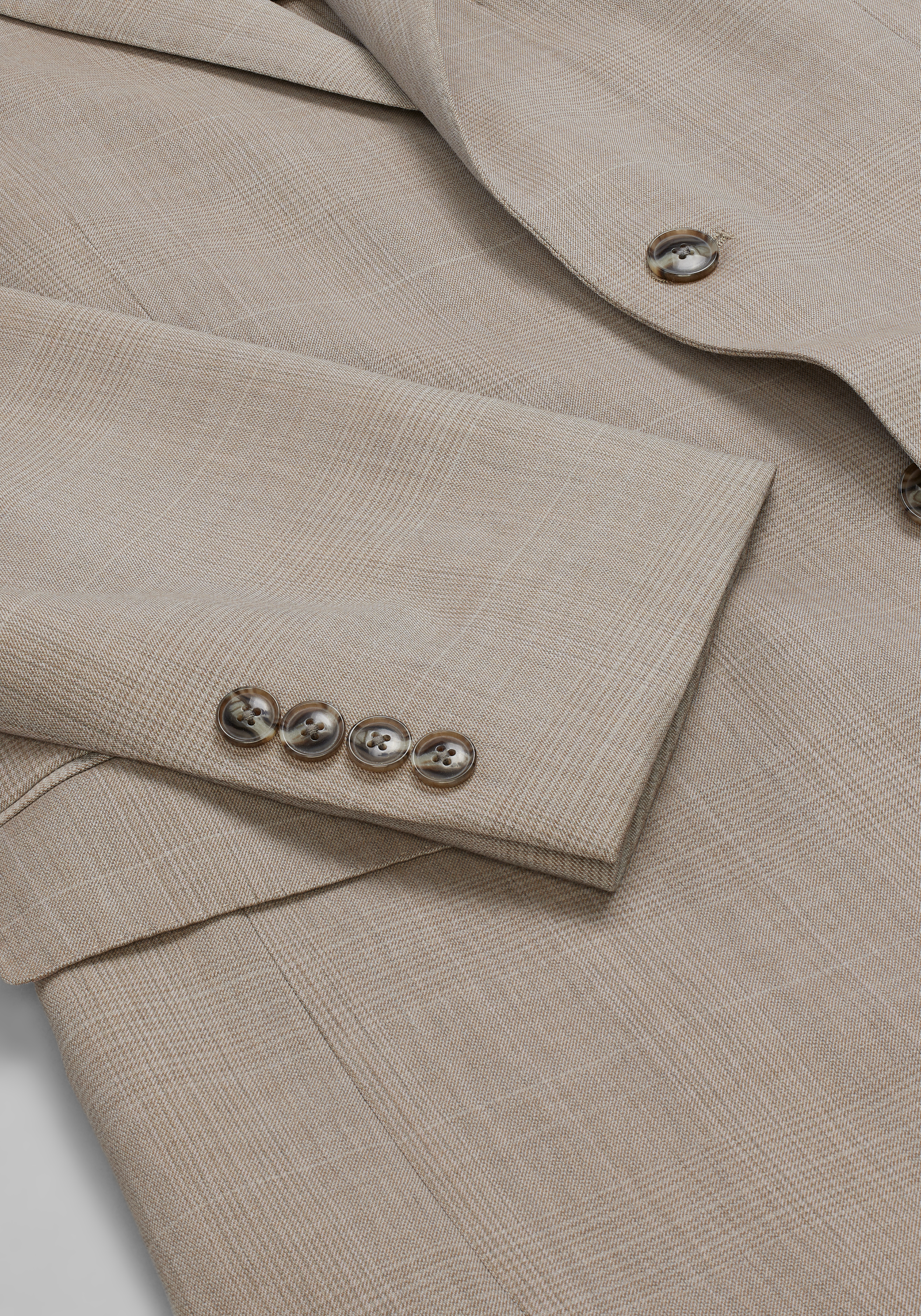 Reserve Collection Traditional Fit Plaid Italian Wool Suit Jacket