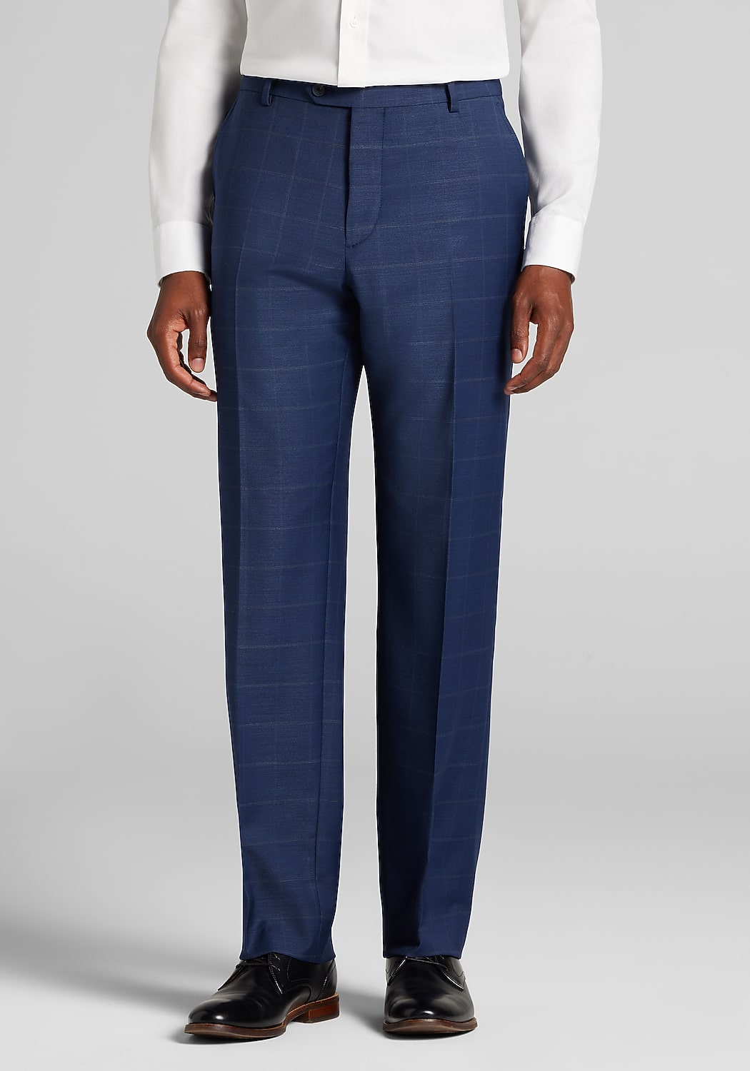 Traveler&reg; COOL<i>MOTION</i> Tailored Fit Windowpane Suit Separates Pants