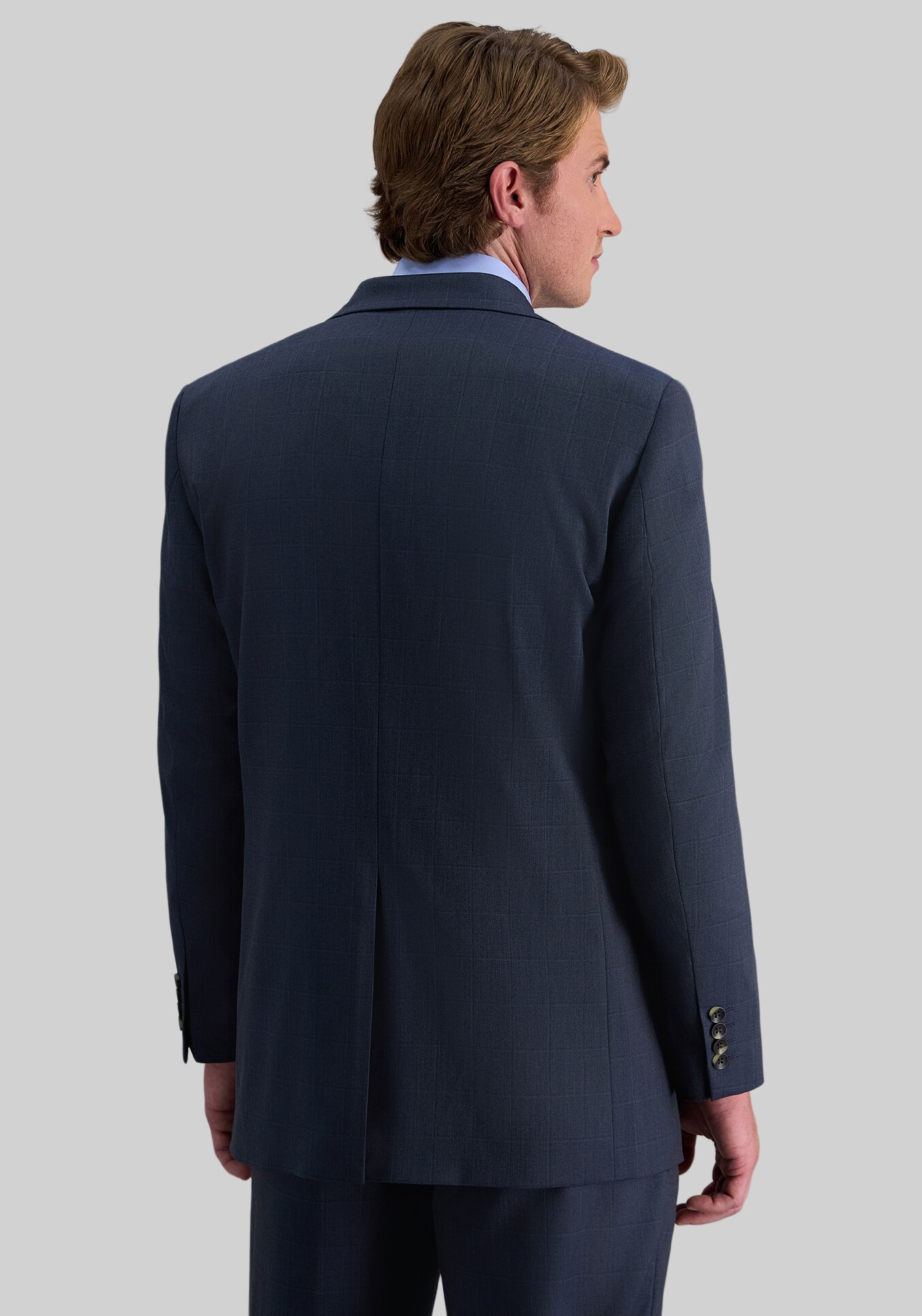 J.M. Haggar Premium Stretch Classic Fit Windowpane Suit Separates Jacket