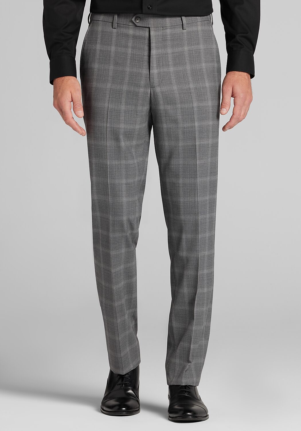 Traveler&reg; COOL<i>MOTION</i> Slim Fit Windowpane Wool Blend Suit Separates Pants