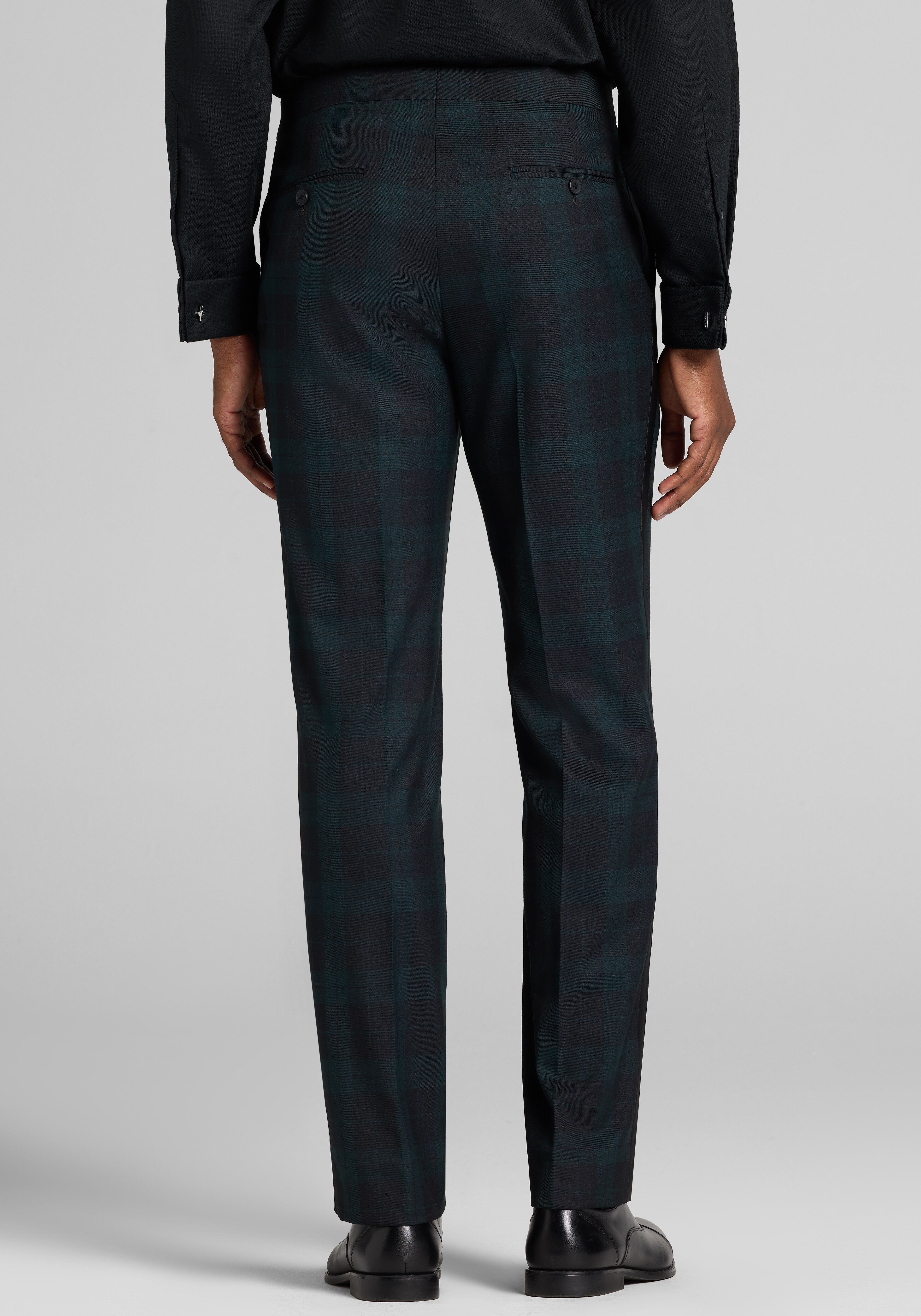 Jos. A. Bank Comfort Stretch Tailored Fit Plaid Tuxedo Separates Pants