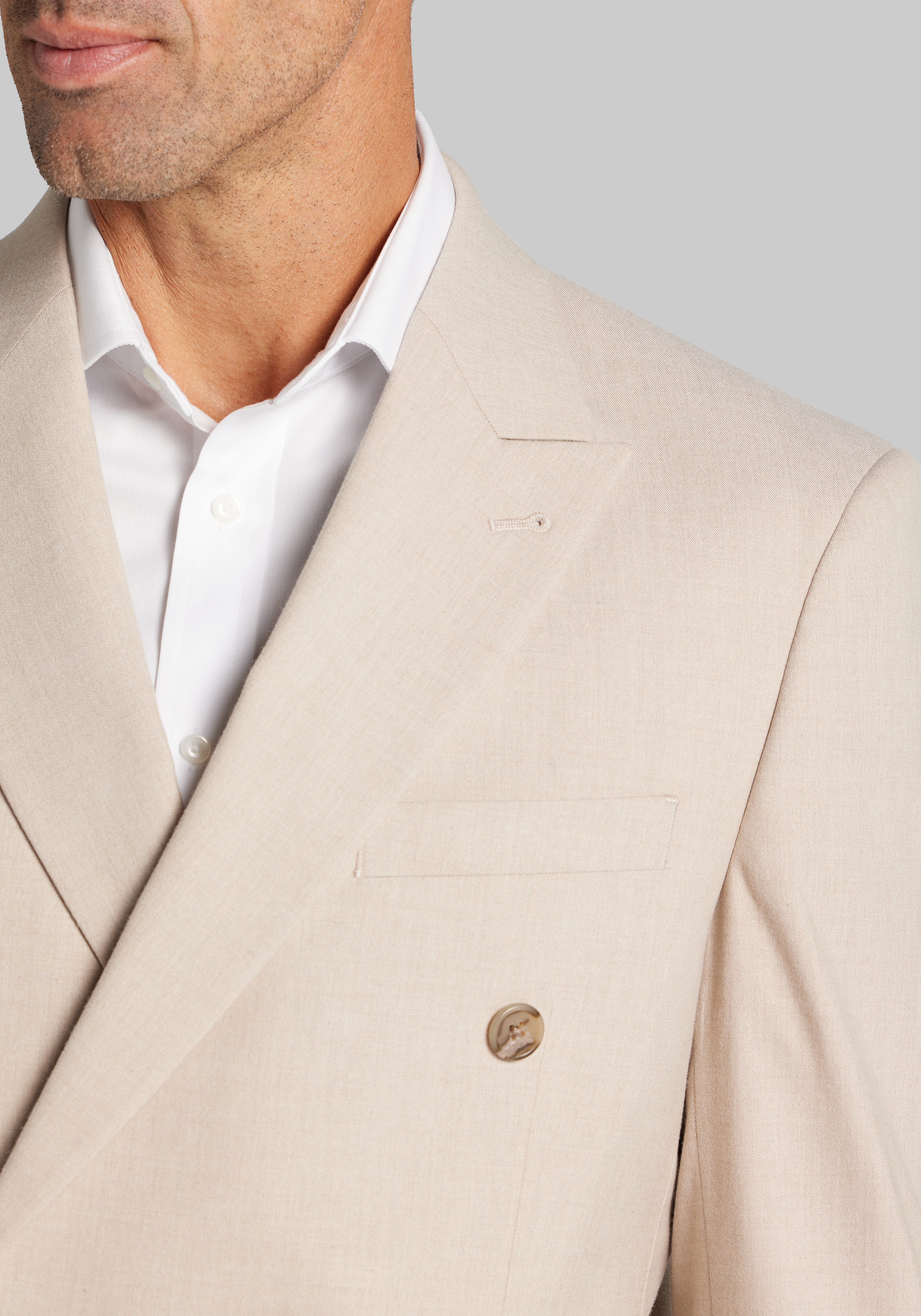 Jos. A. Bank Comfort Stretch Tailored Fit Double Breasted Suit Separates Jacket