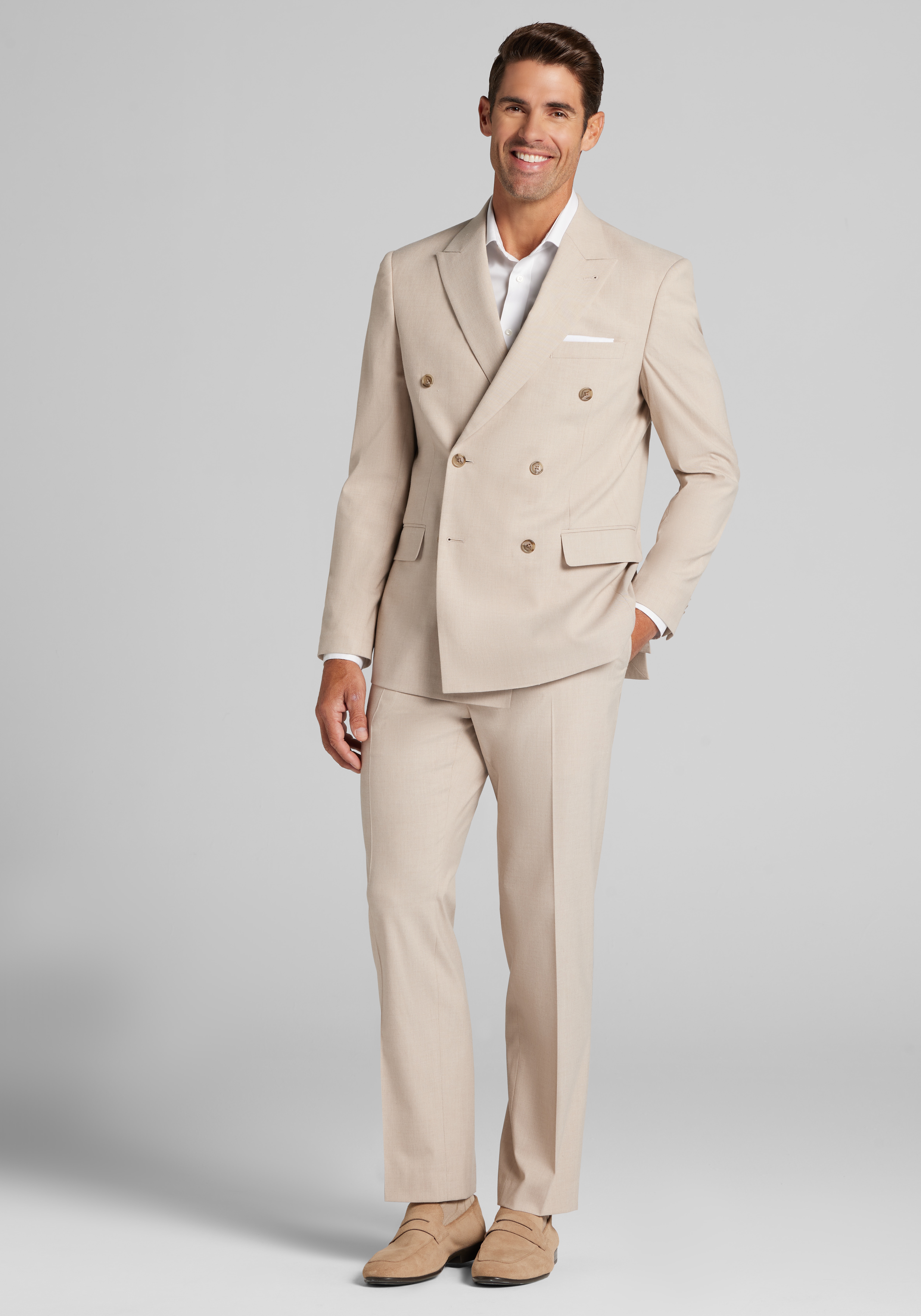 Jos. A. Bank Comfort Stretch Tailored Fit Double Breasted Suit Separates Jacket