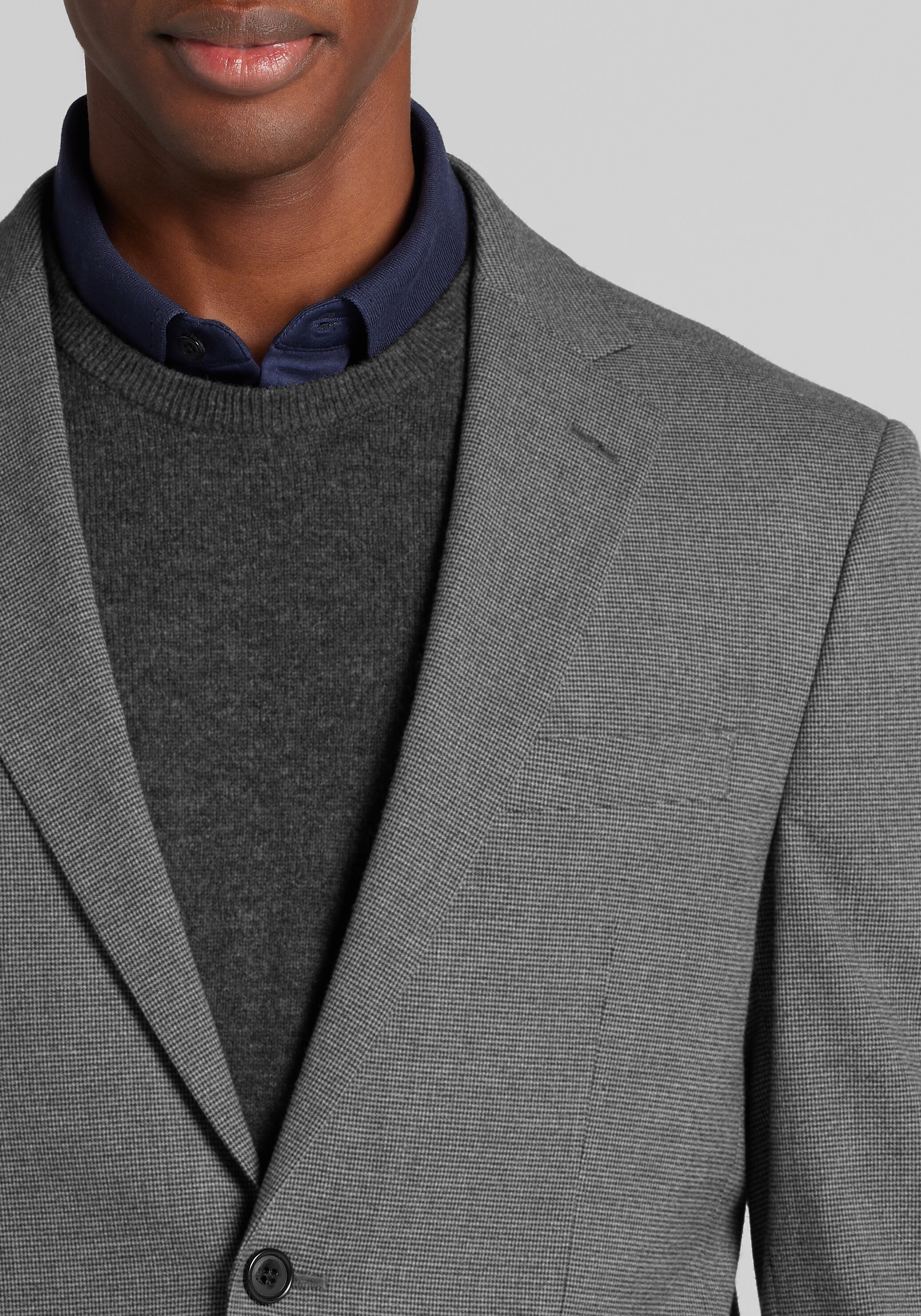Jos. A. Bank Comfort Stretch Slim Fit Micro Houndstooth Suit Separates Jacket