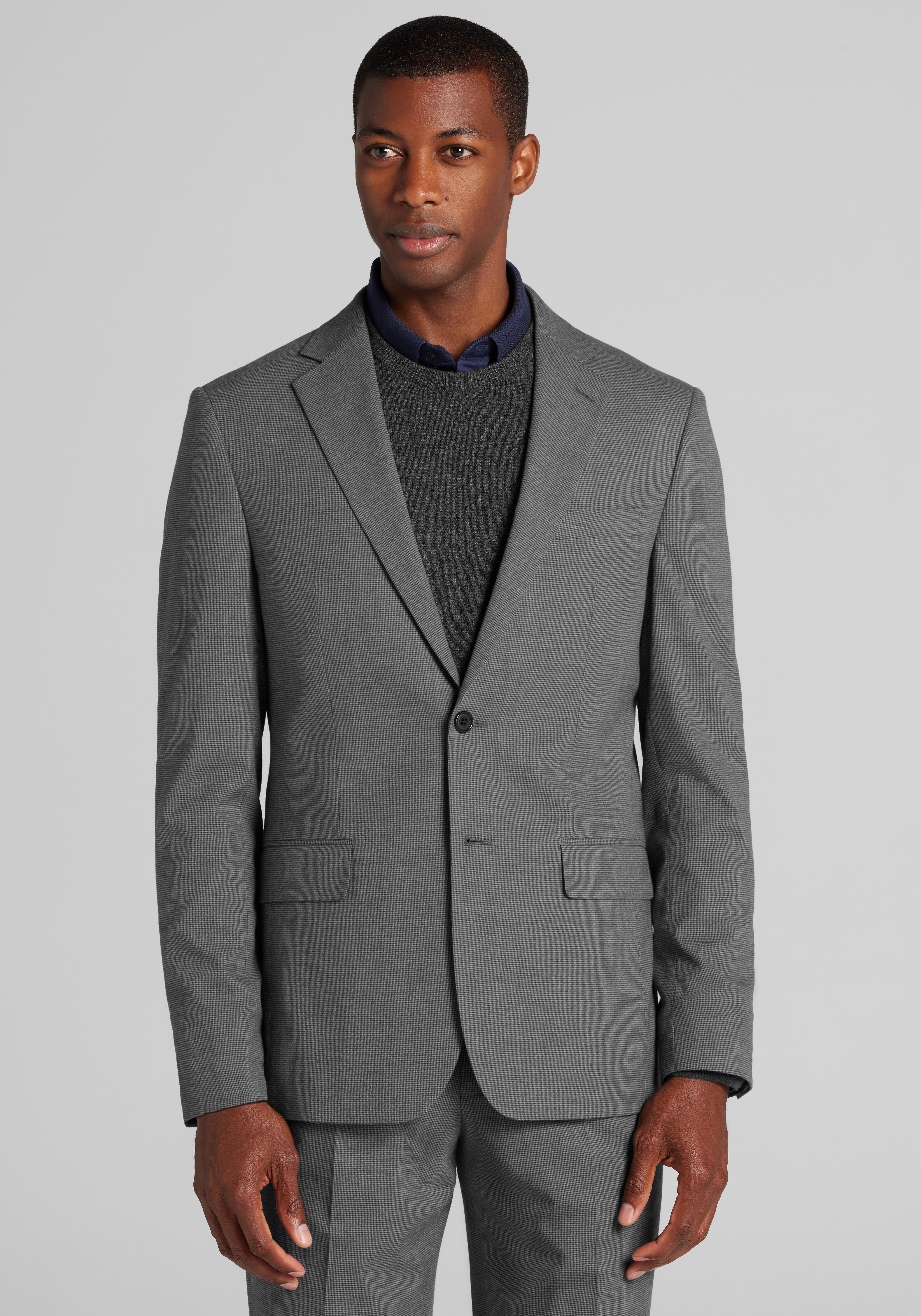 Jos. A. Bank Comfort Stretch Slim Fit Micro Houndstooth Suit Separates Jacket
