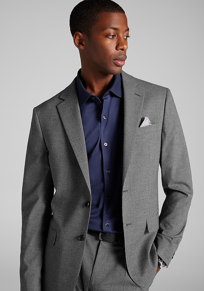 Jos. A. Bank Comfort Stretch Slim Fit Micro Houndstooth Suit - Jos