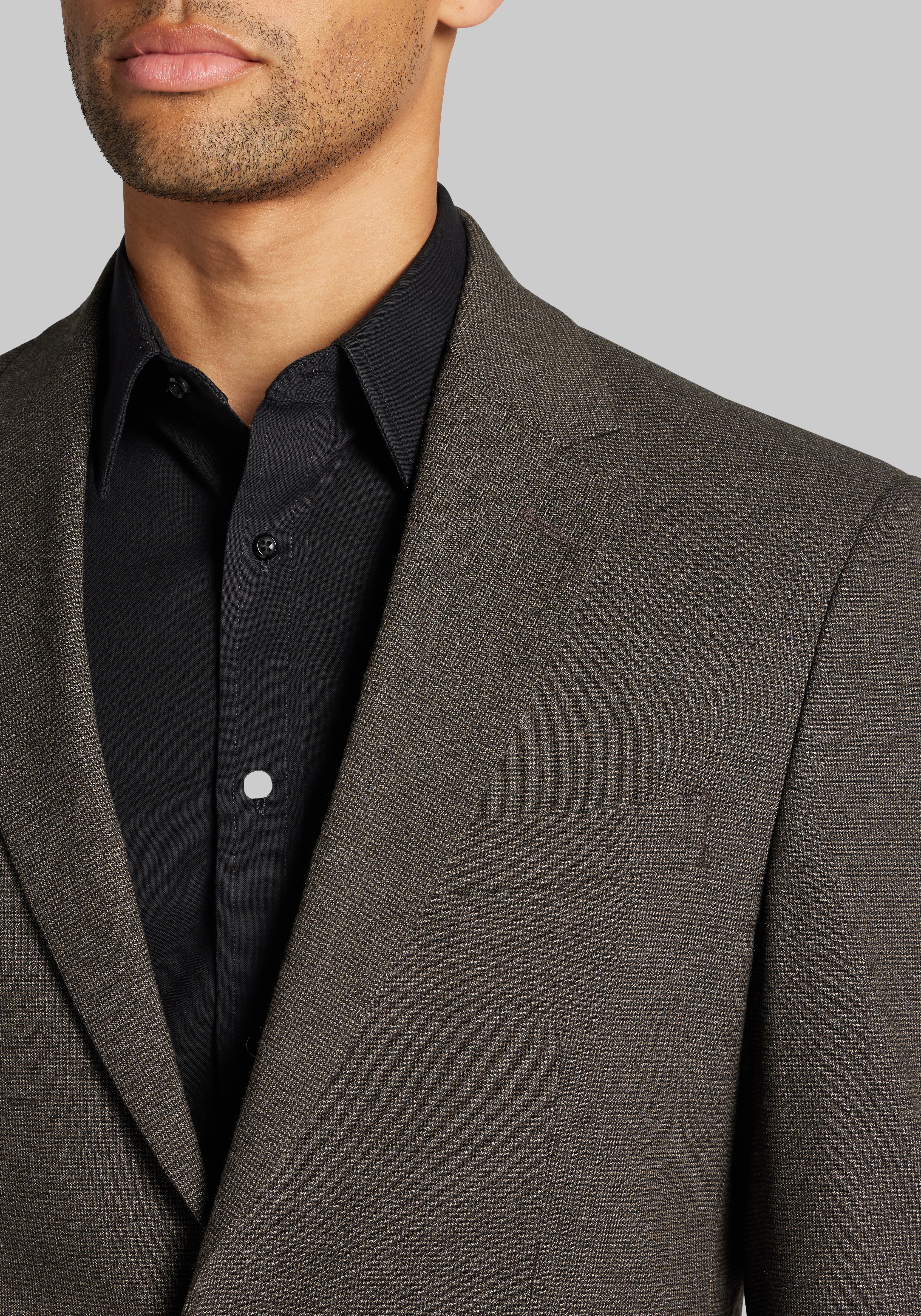 Jos. A. Bank Comfort Stretch Tailored Fit Check Suit Separates Jacket