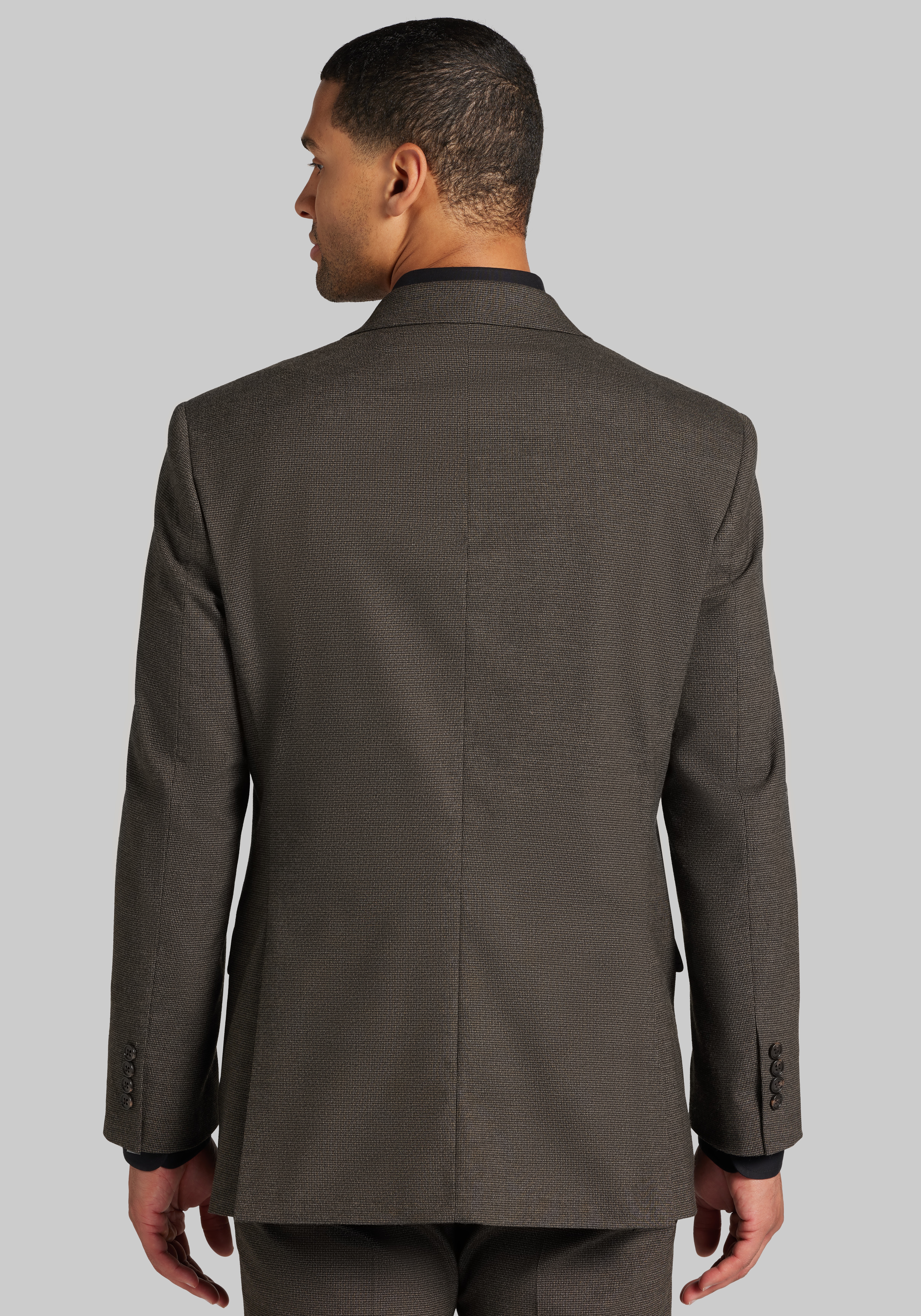 Jos. A. Bank Comfort Stretch Tailored Fit Check Suit Separates Jacket