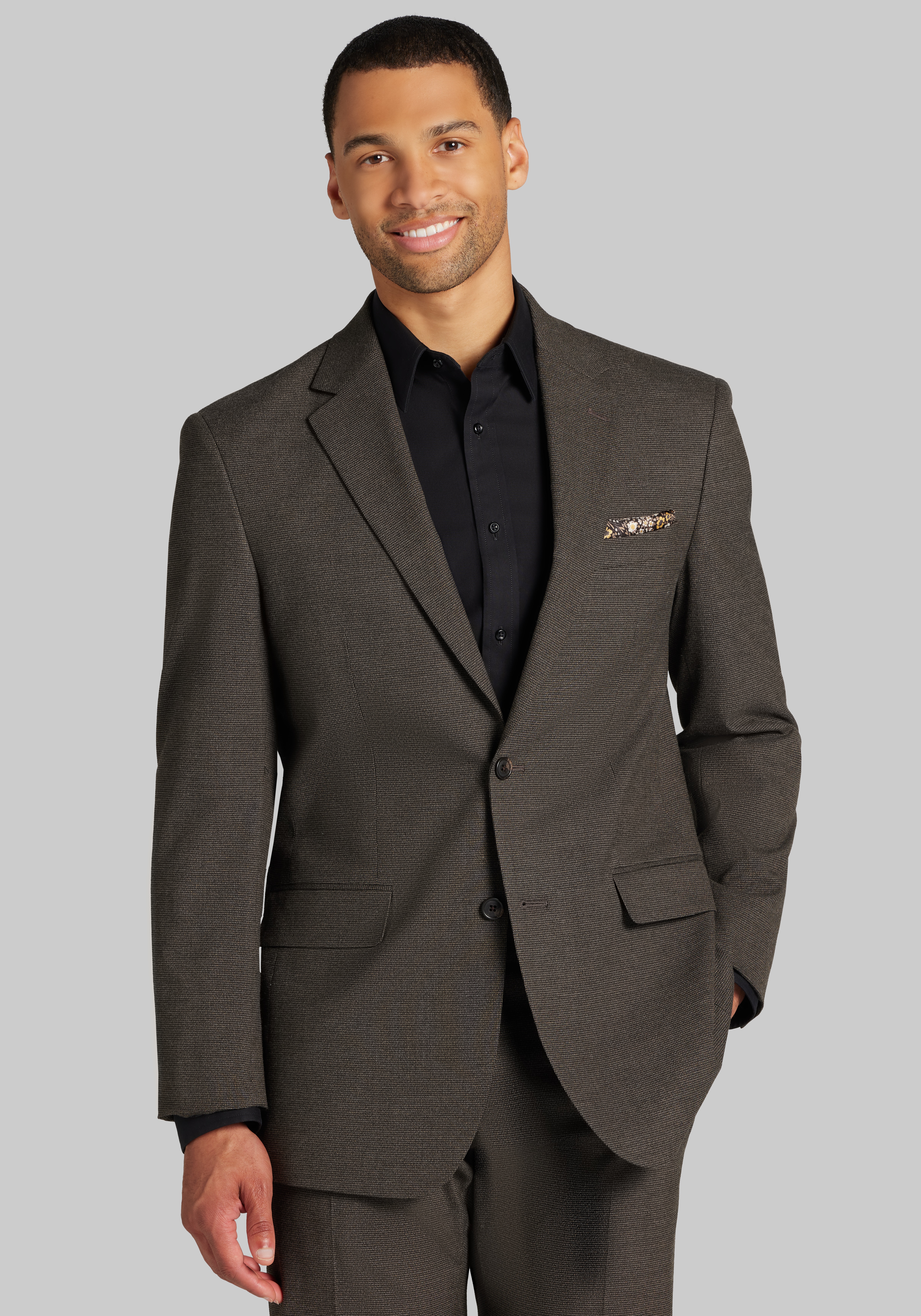Men's Suits, Jos. A. Bank Comfort Stretch Tailored Fit Check Suit - Jos A Bank