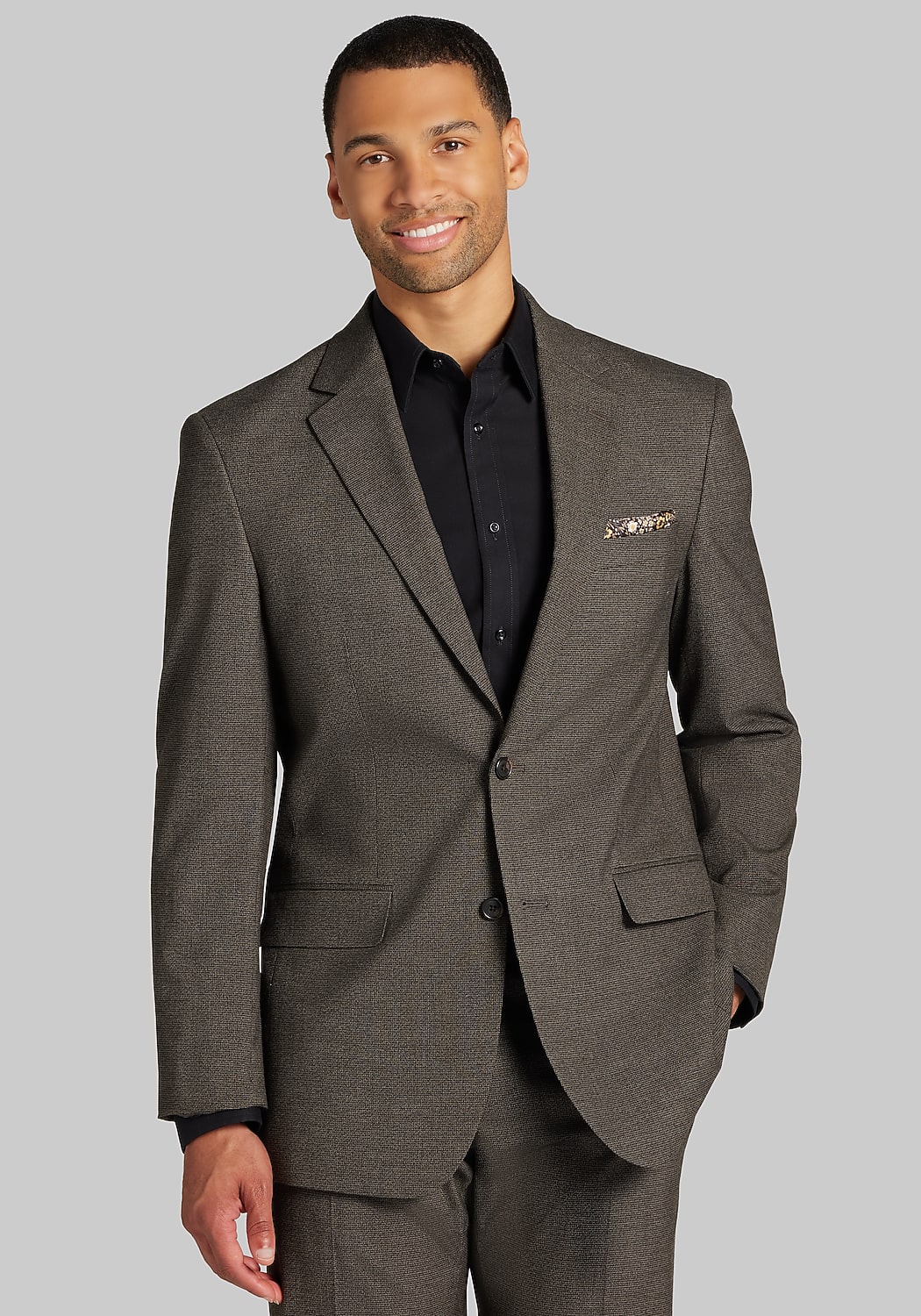 Jos. A. Bank Comfort Stretch Tailored Fit Check Suit Separates Jacket