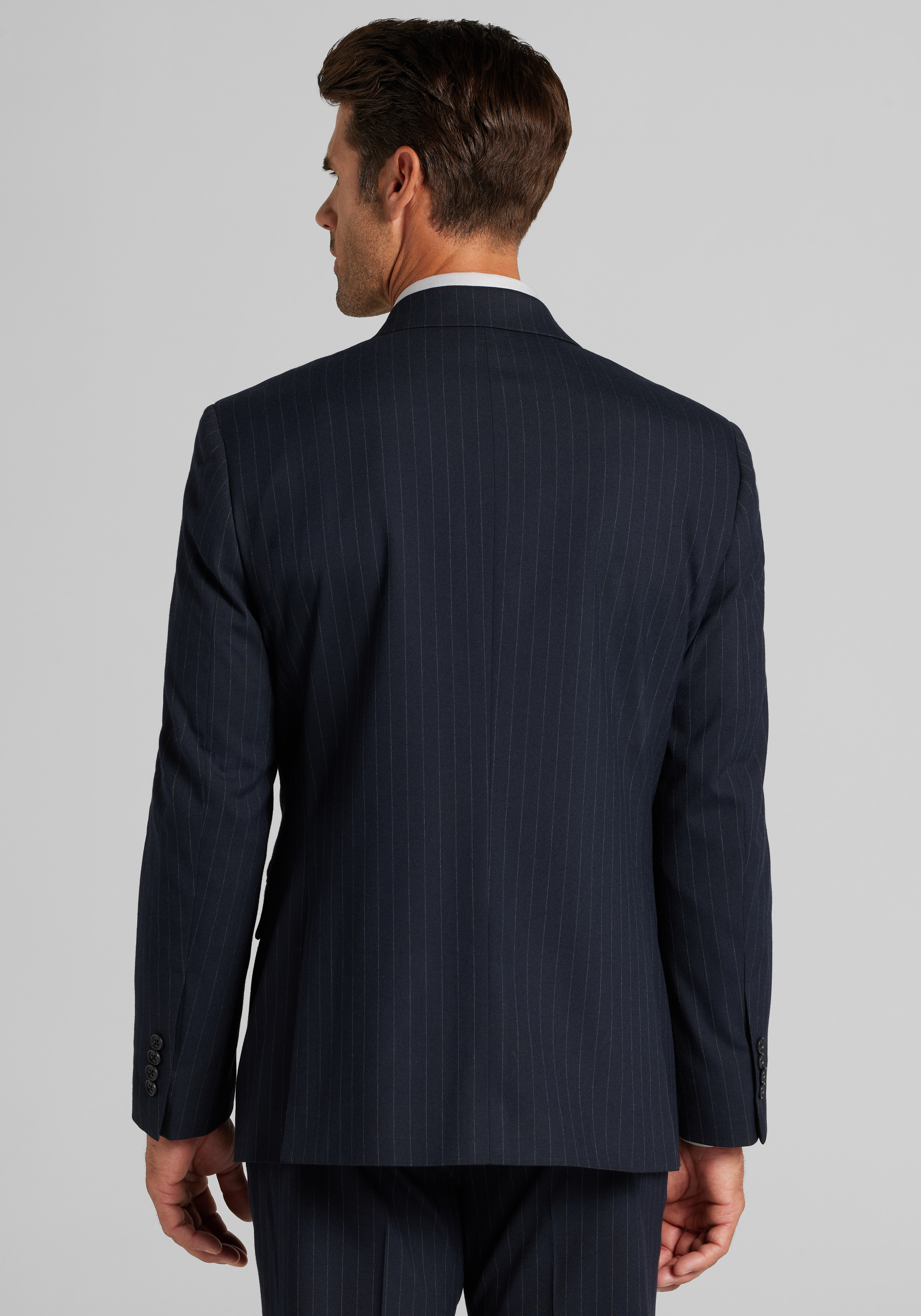 Jos. A. Bank Comfort Stretch Tailored Fit Chalk Stripe Suit Separates Jacket