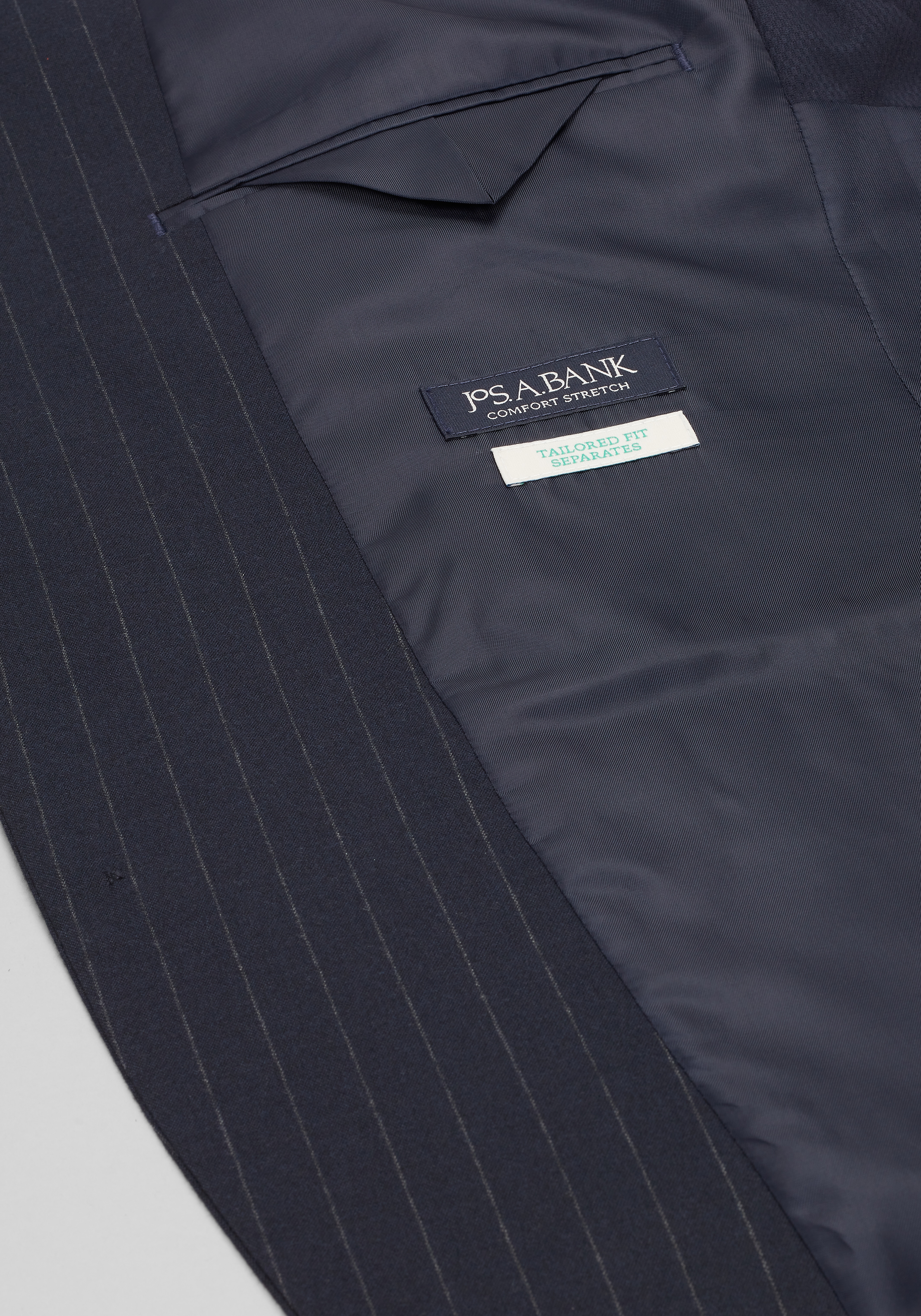 Jos. A. Bank Comfort Stretch Tailored Fit Chalk Stripe Suit Separates Jacket