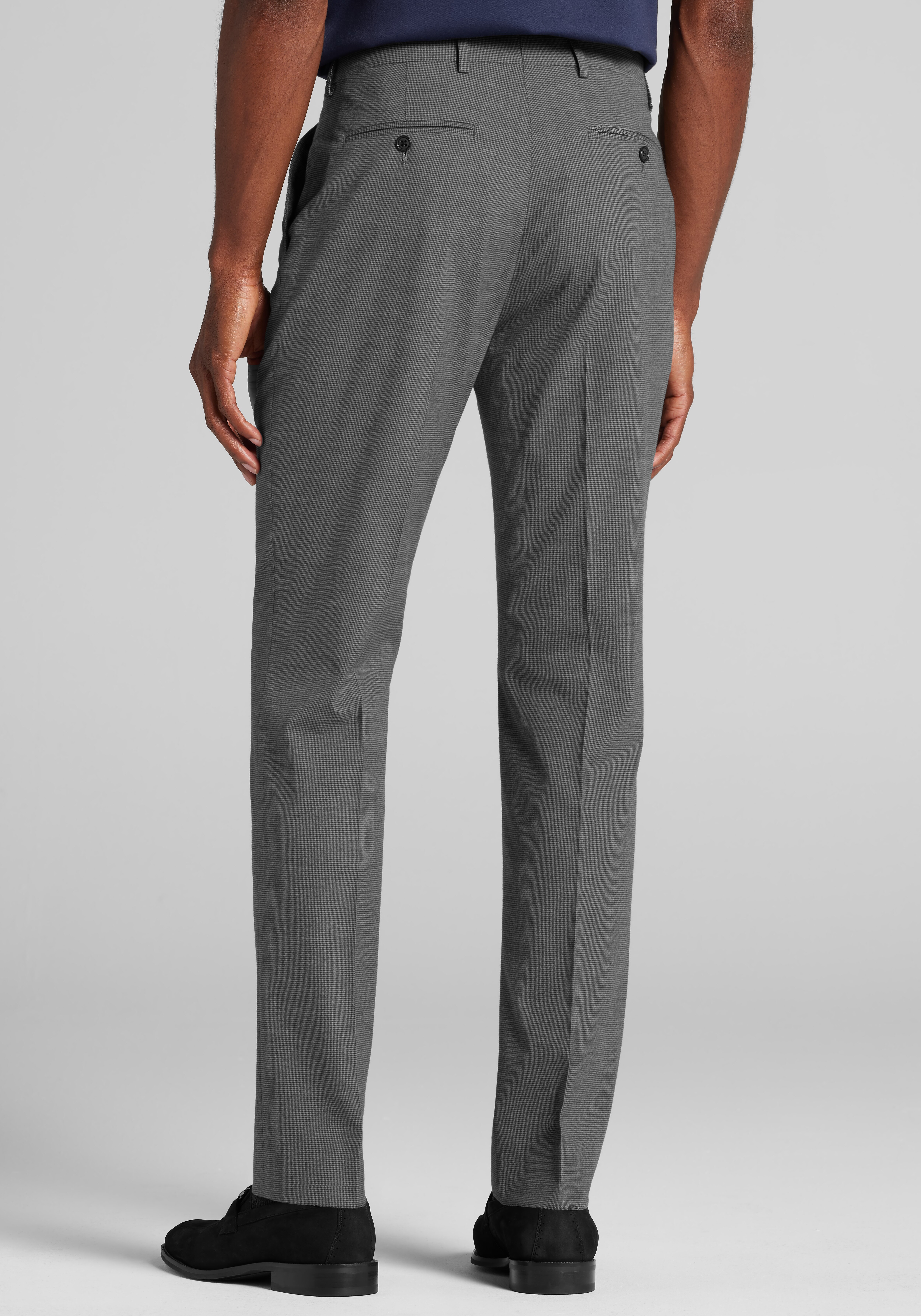 Jos. A. Bank Comfort Stretch Slim Fit Check Flannel Suit Separates Pants