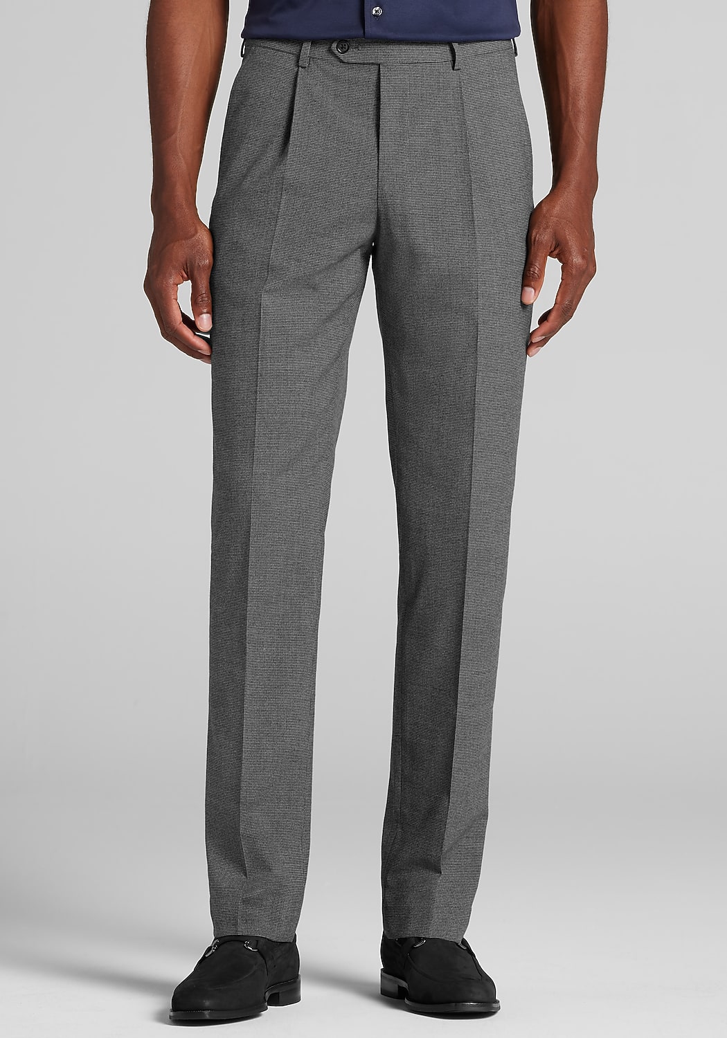 Jos. A. Bank Comfort Stretch Slim Fit Check Flannel Suit Separates Pants
