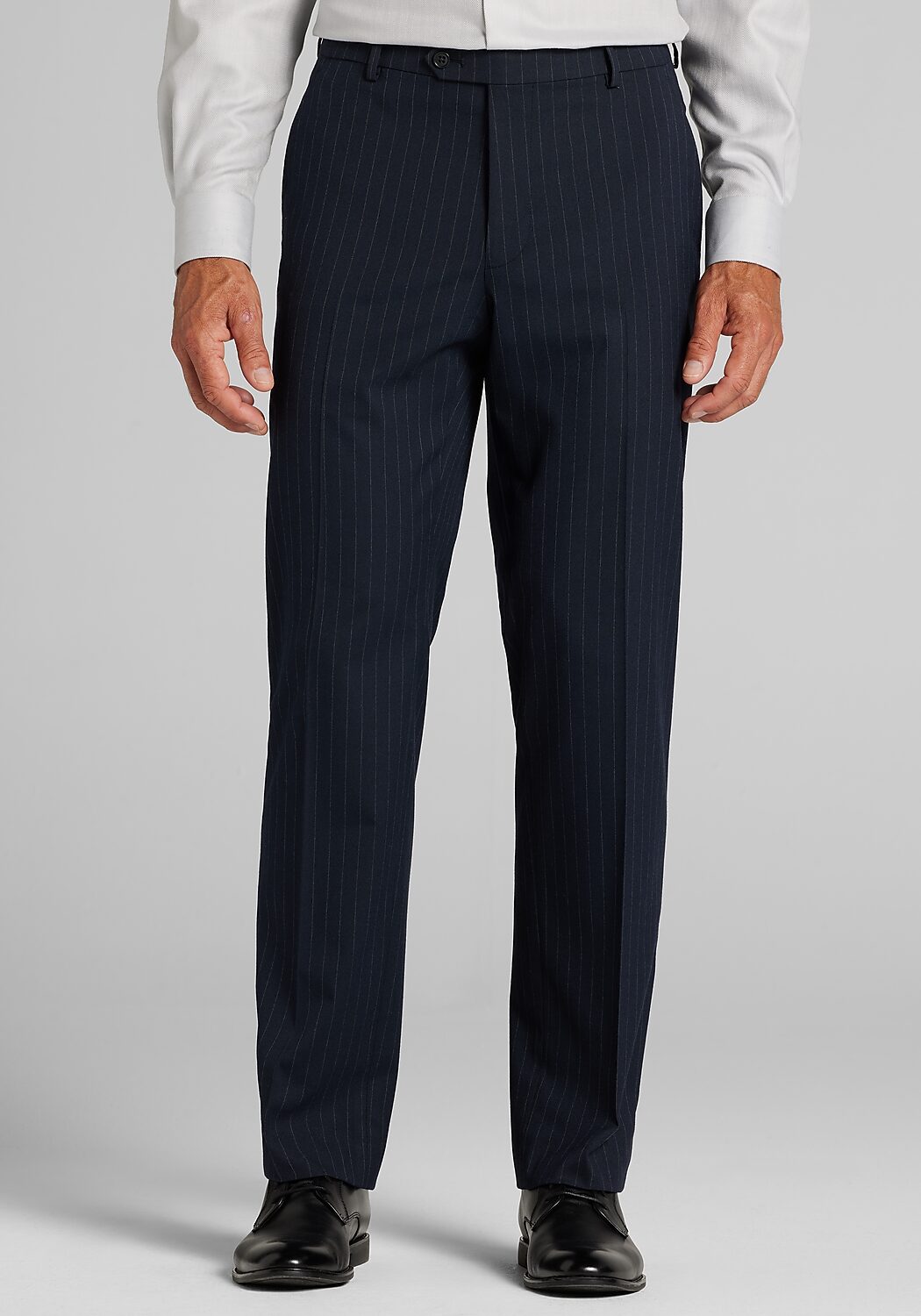 Jos. A. Bank Tailored Fit Chalk Stripe Comfort Stretch Suit Pants