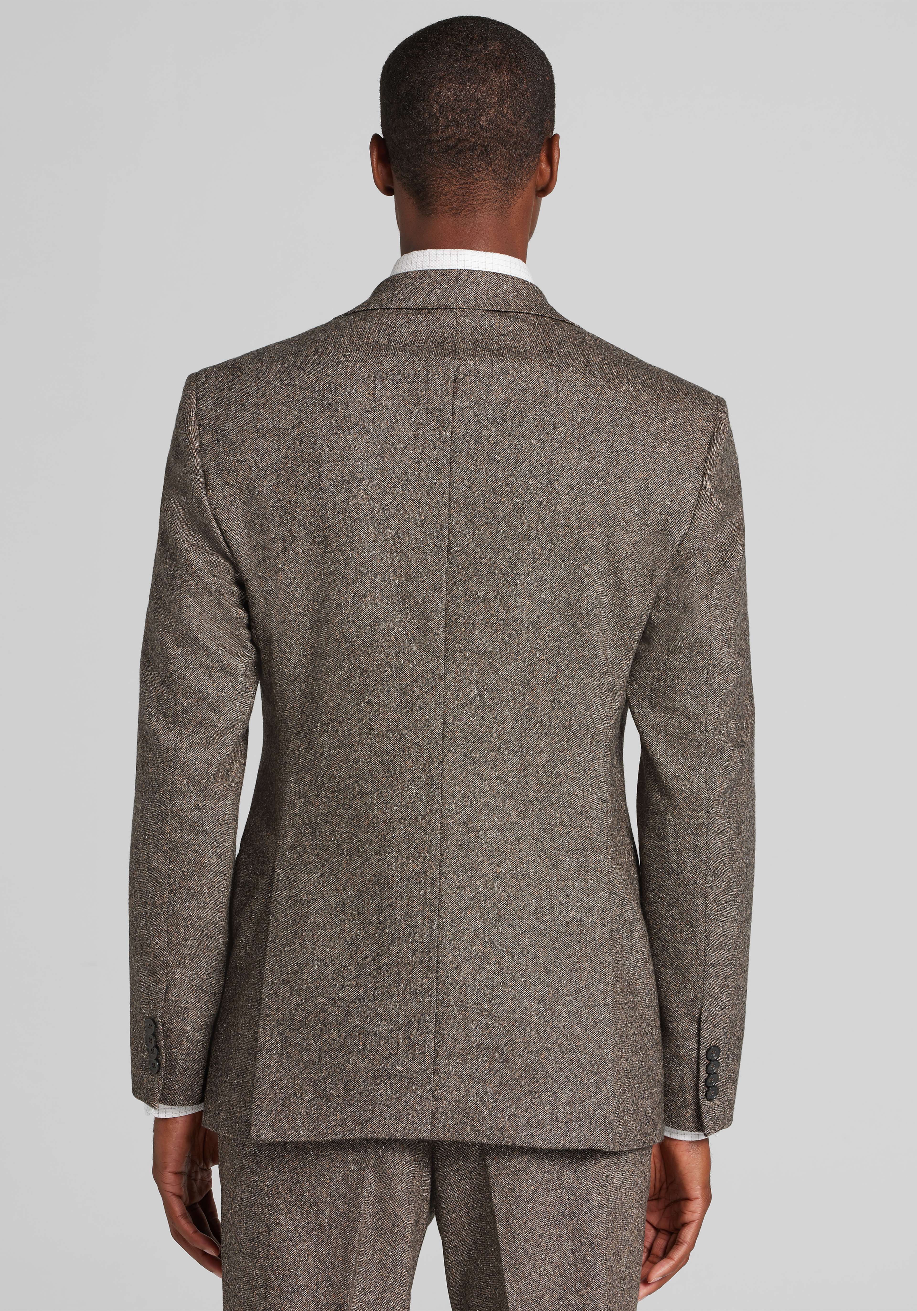 Reserve Collection Tailored Fit Tweed Suit Separates Jacket
