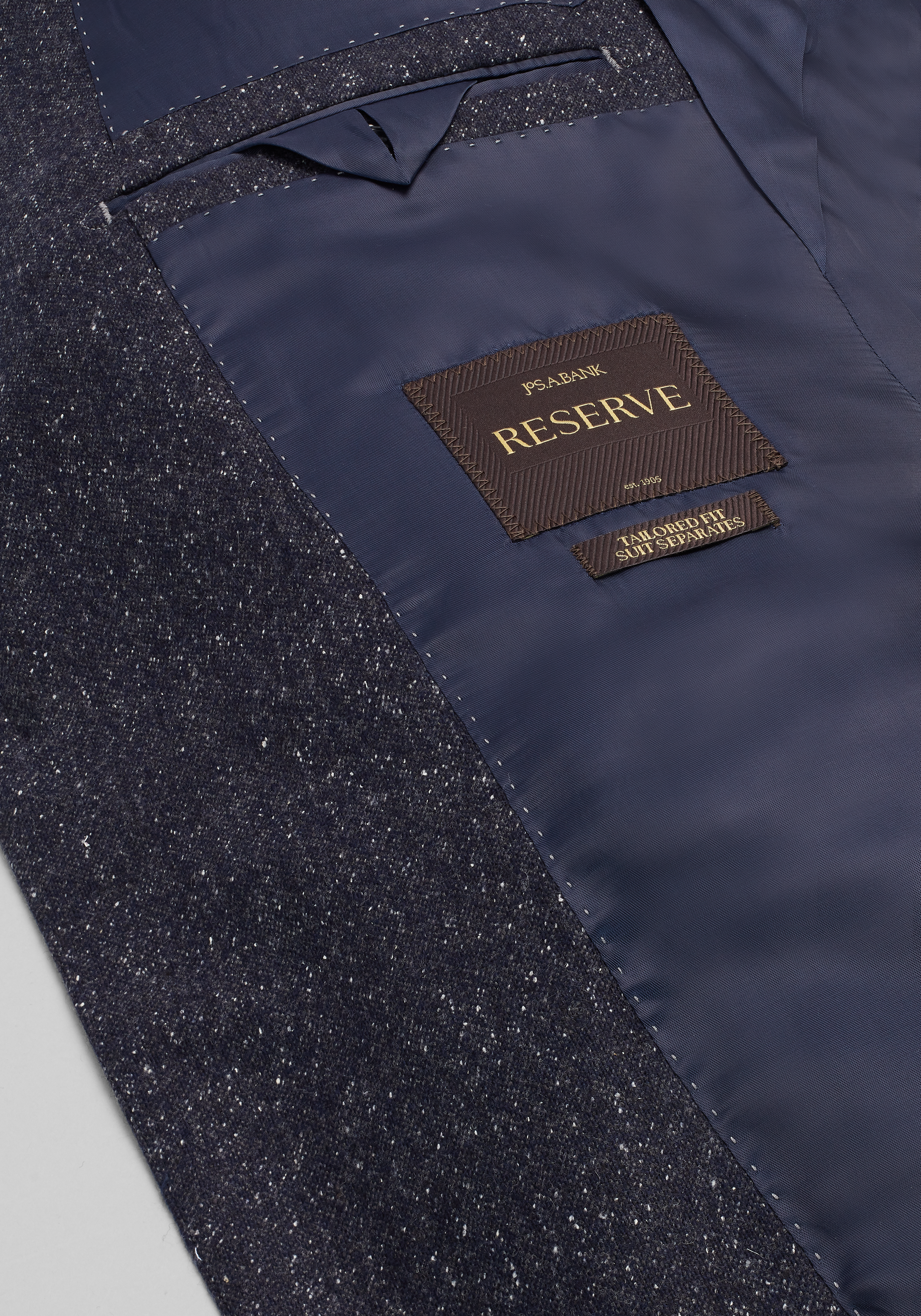 Reserve Collection Tailored Fit Tweed Italian Wool Suit Separates Jacket