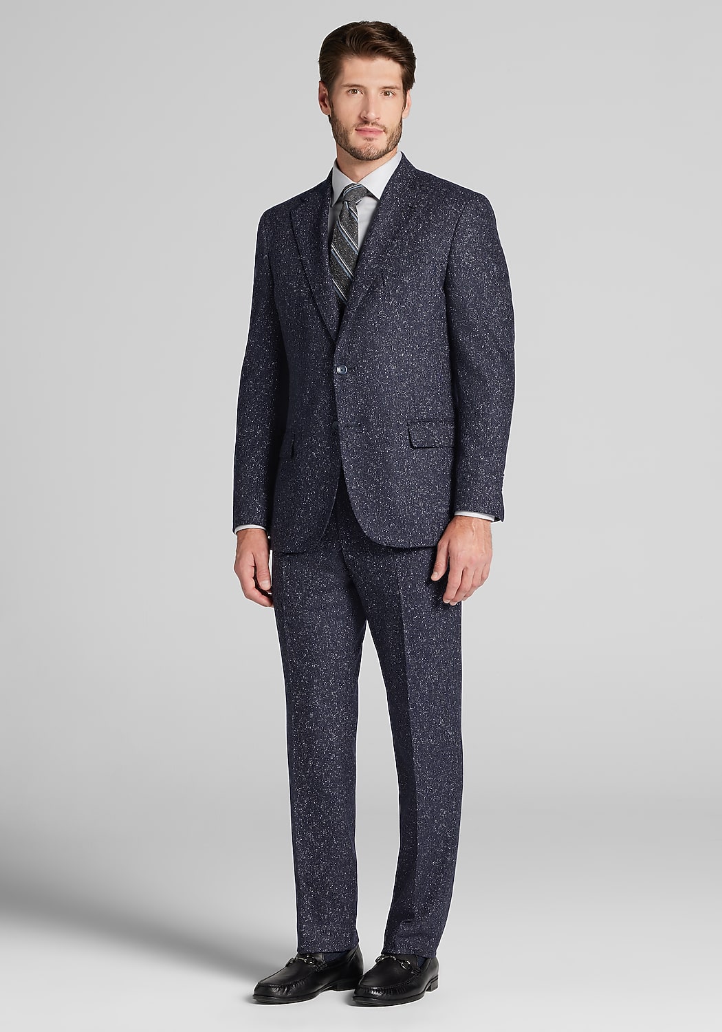 Reserve Collection Tailored Fit Tweed Italian Wool Suit Separates Jacket