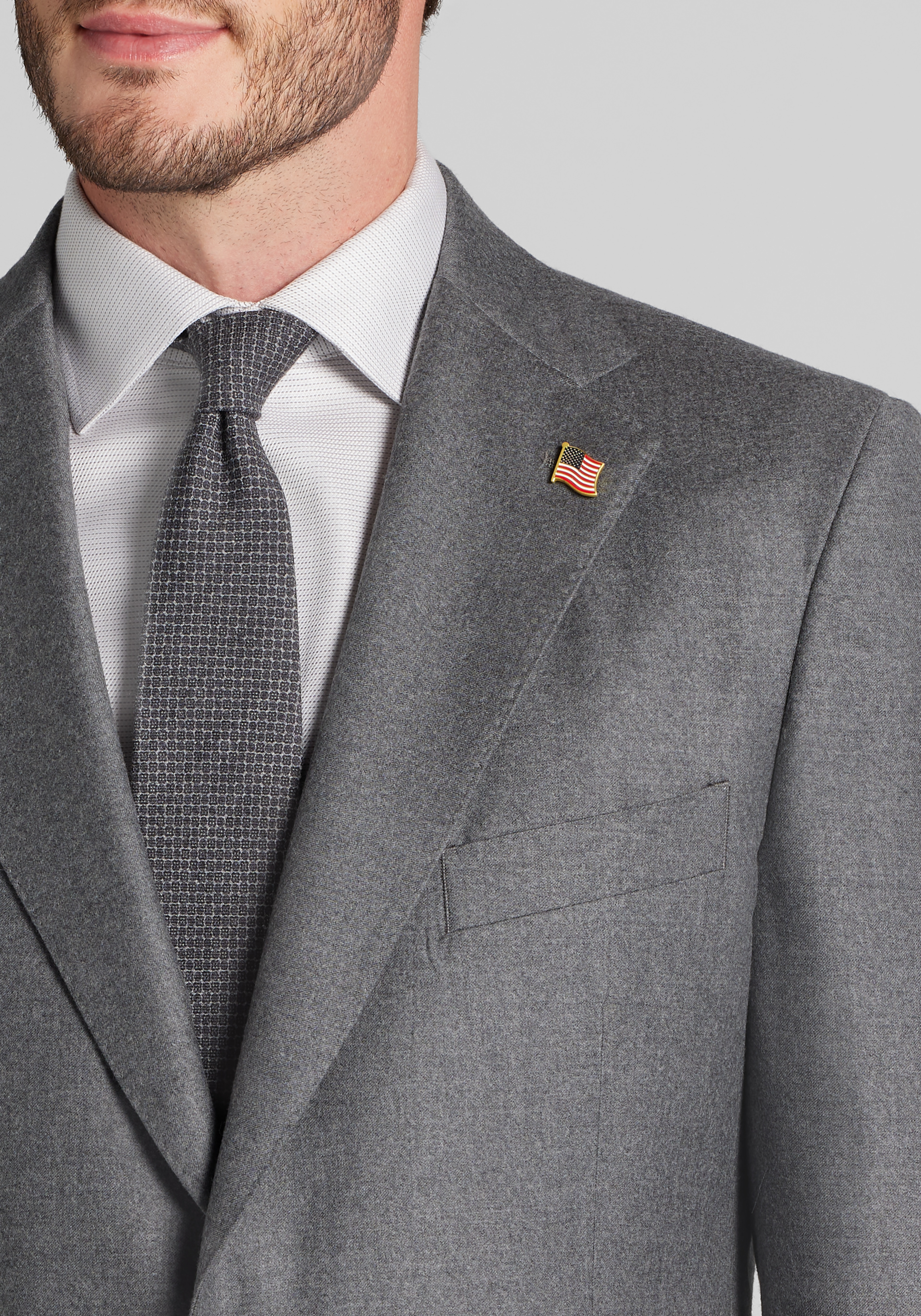 Reserve Collection Tailored Fit Wool-Cashmere Blend Suit Separates Jacket