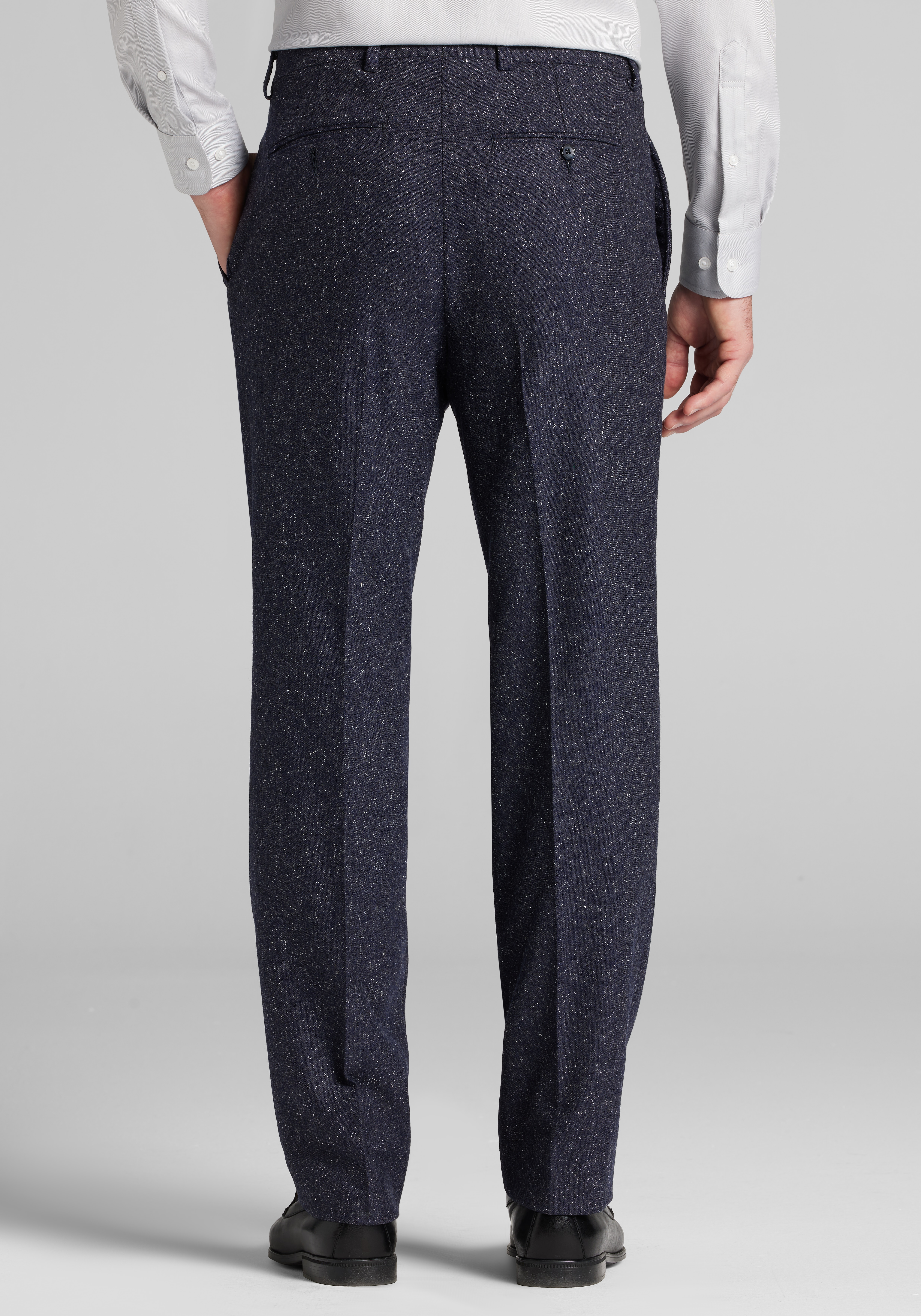Reserve Collection Tailored Fit Tweed Suit Separates Pants