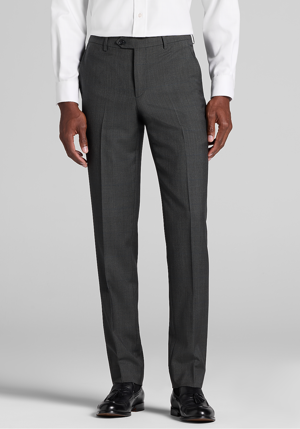 Reserve Slim Fit 100% Italian Wool Glen Plaid Suit Separates Pants