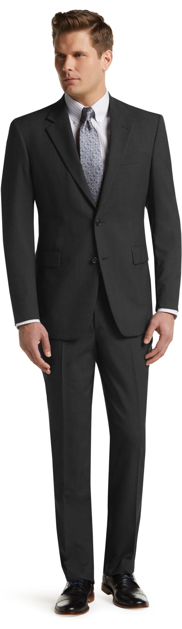 all black suit men