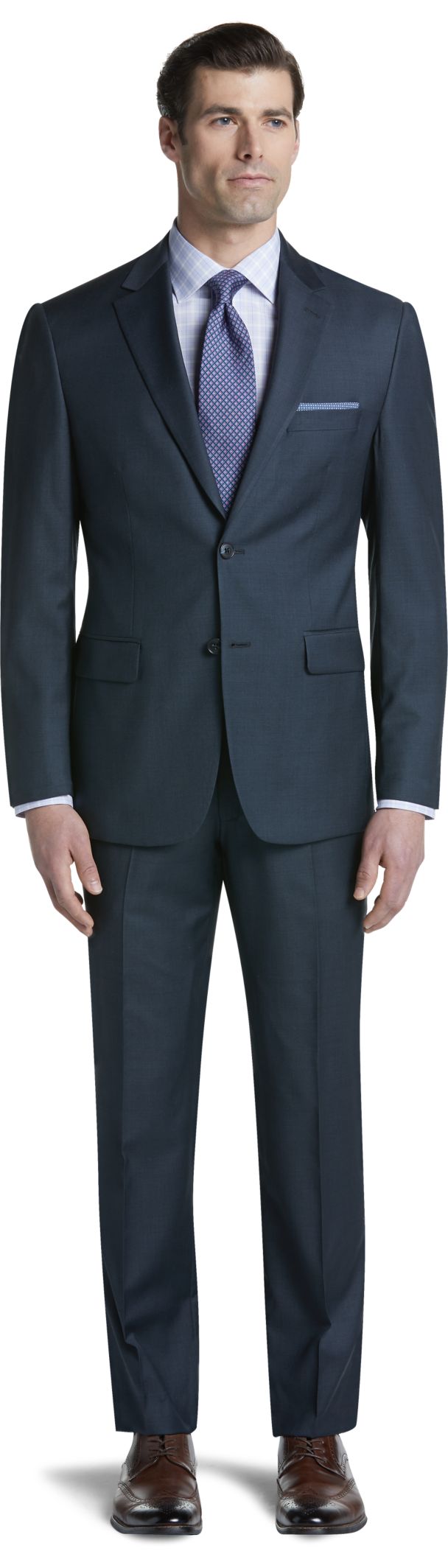 Traveler Tailored Fit Sharkskin Suit CLEARANCE - All Clearance | Jos A Bank