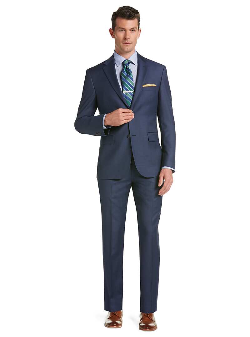 Traveler Tailored Fit Sharkskin Suit