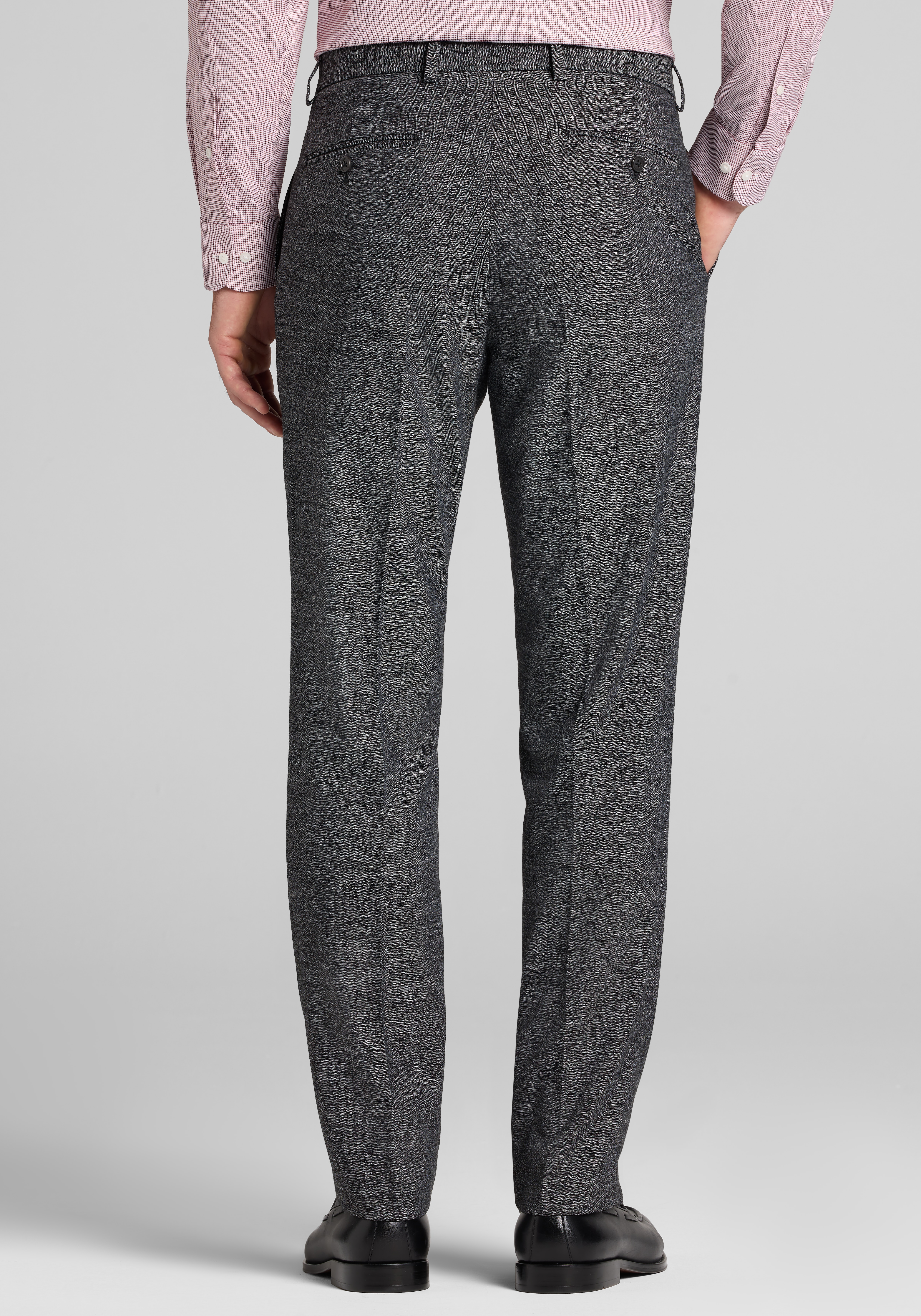 1905 Collection Tailored Fit Herringbone Suit Separates Pants - Big & Tall