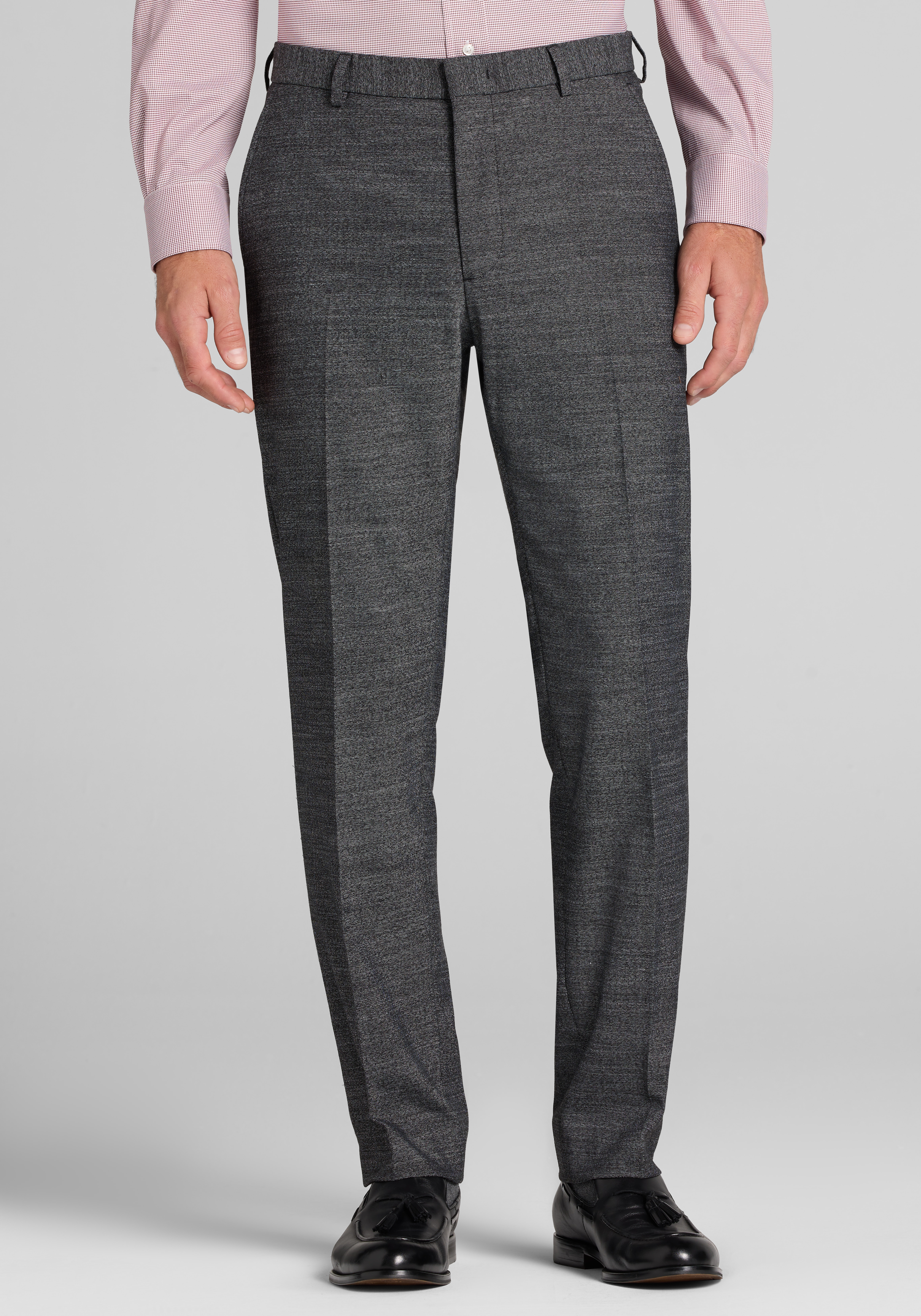 1905 Collection Tailored Fit Herringbone Suit Separates Pants - Big & Tall